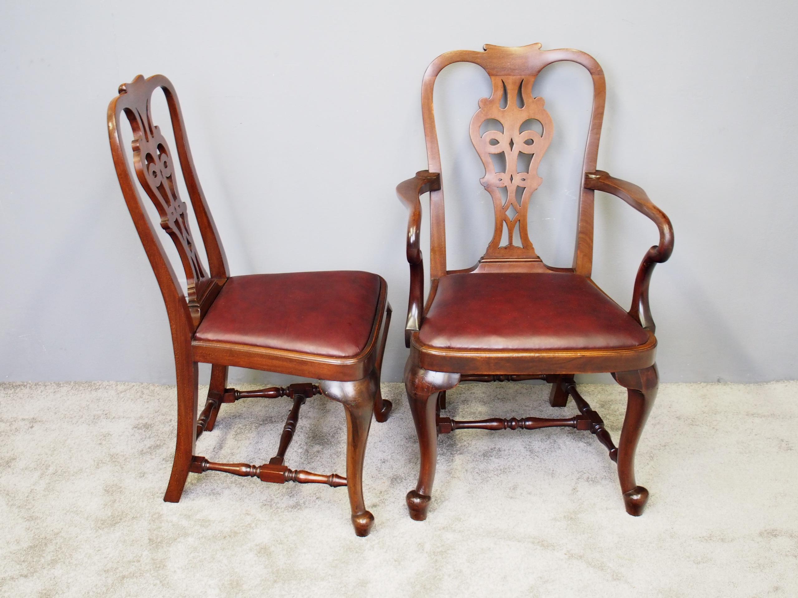 Set of 8 George II Style Armchairs For Sale 2
