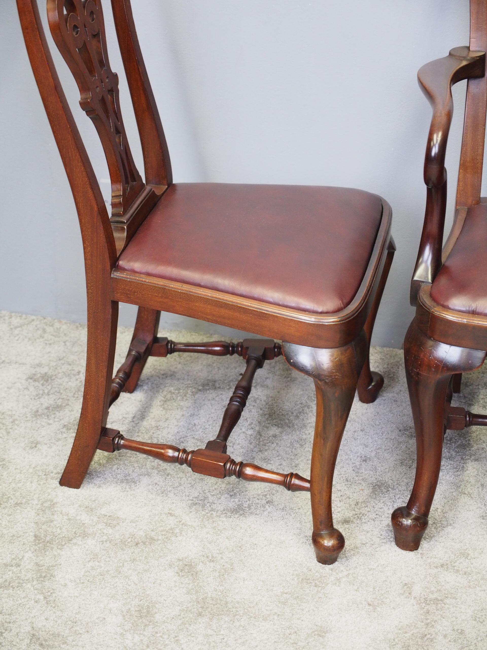 Set of 8 George II Style Armchairs For Sale 3