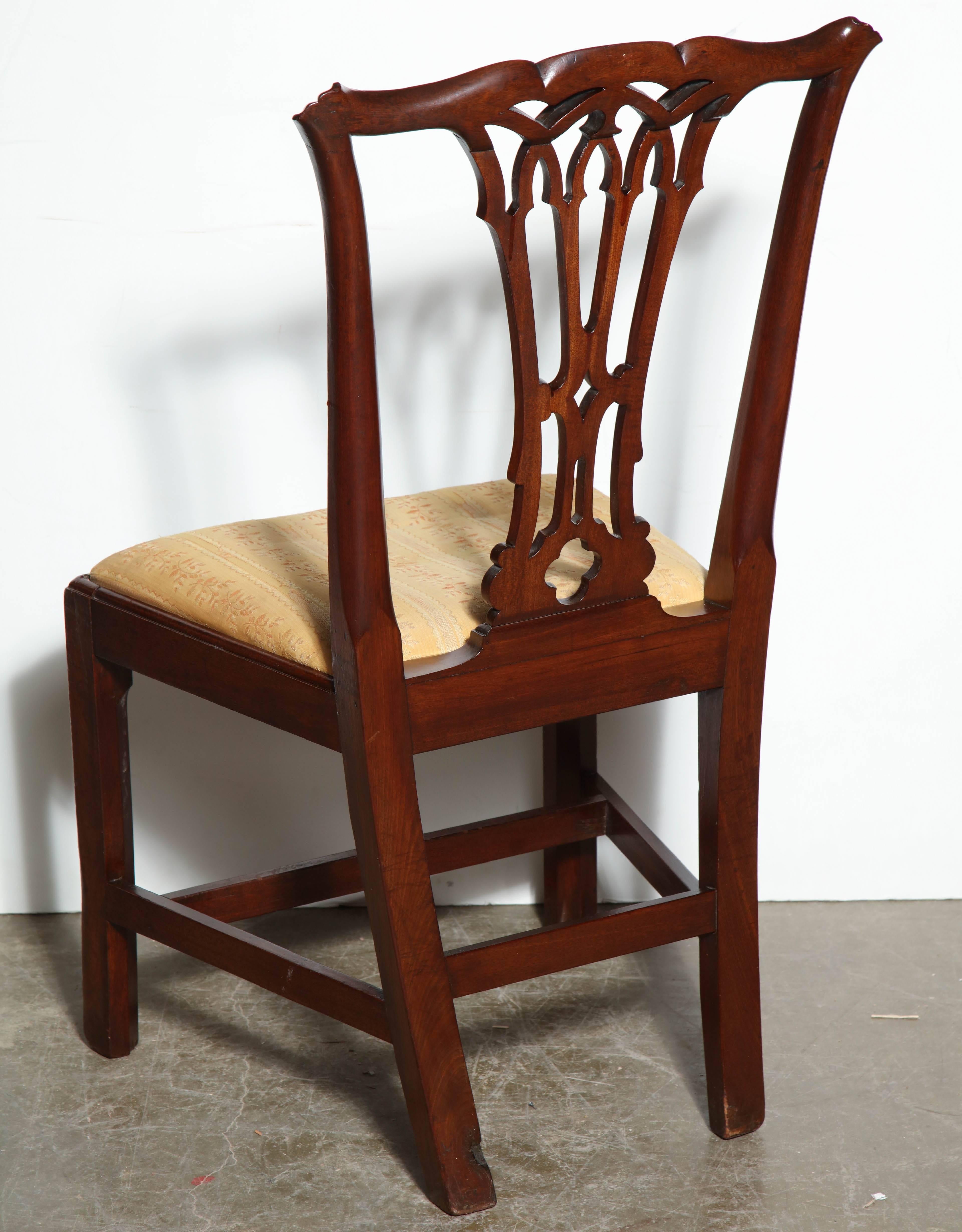 18th Century Set of Eight George III Mahogany Dining Chairs
