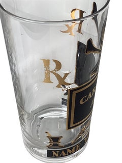 Set of 8 Georges Briard 22-carat Gold "Name Your Poison" Highball Glasses