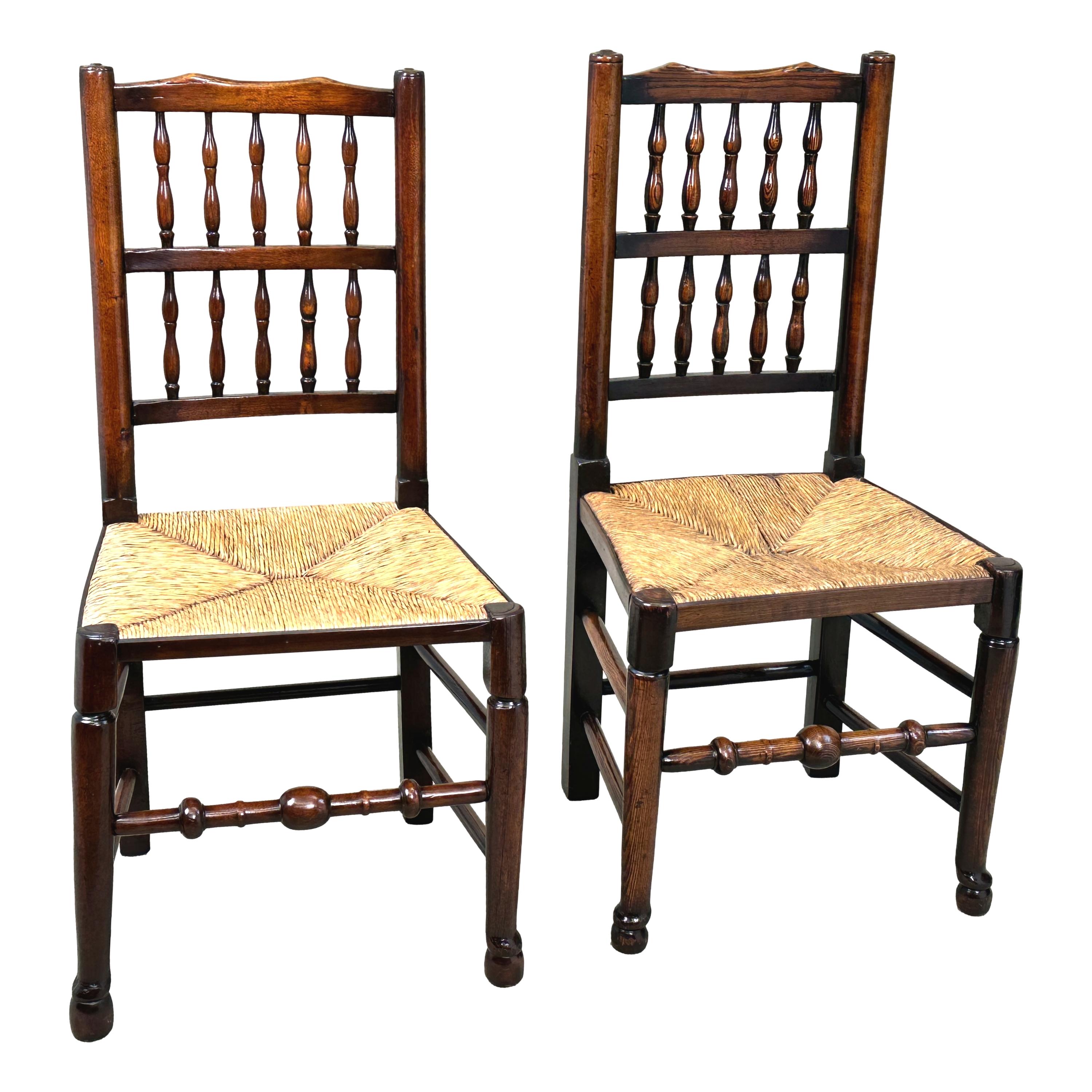 Set Of 8 Georgian Spindleback Farmhouse Dining Chairs For Sale 6