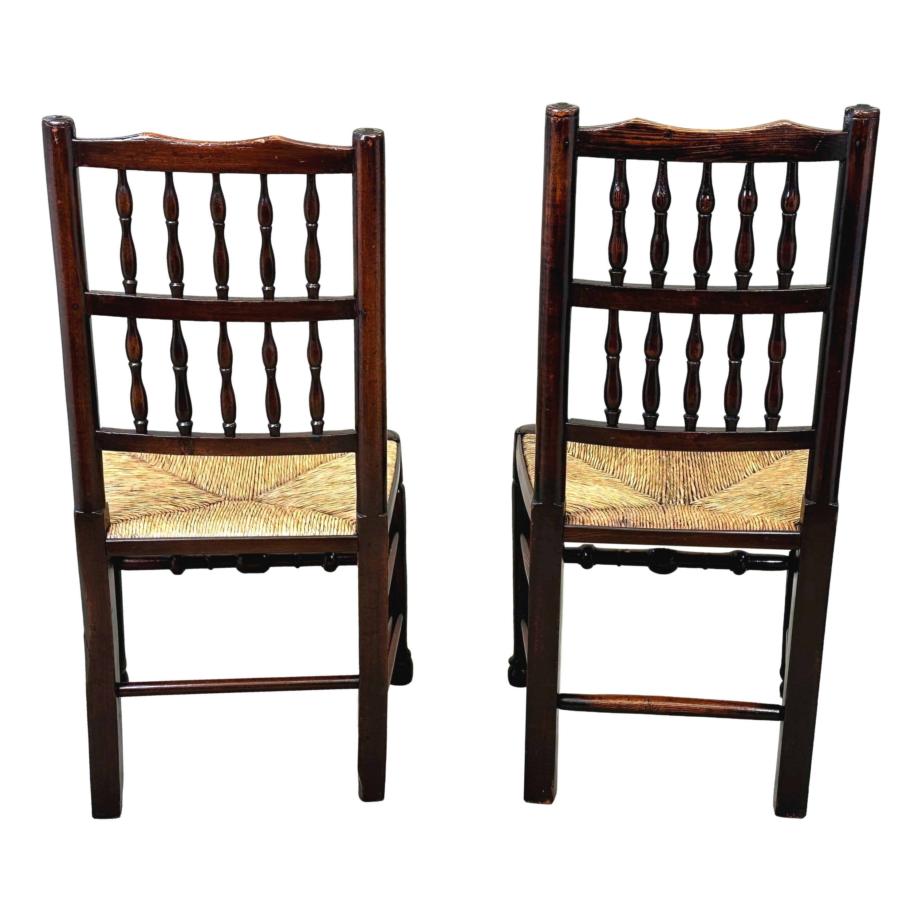 Set Of 8 Georgian Spindleback Farmhouse Dining Chairs For Sale 7