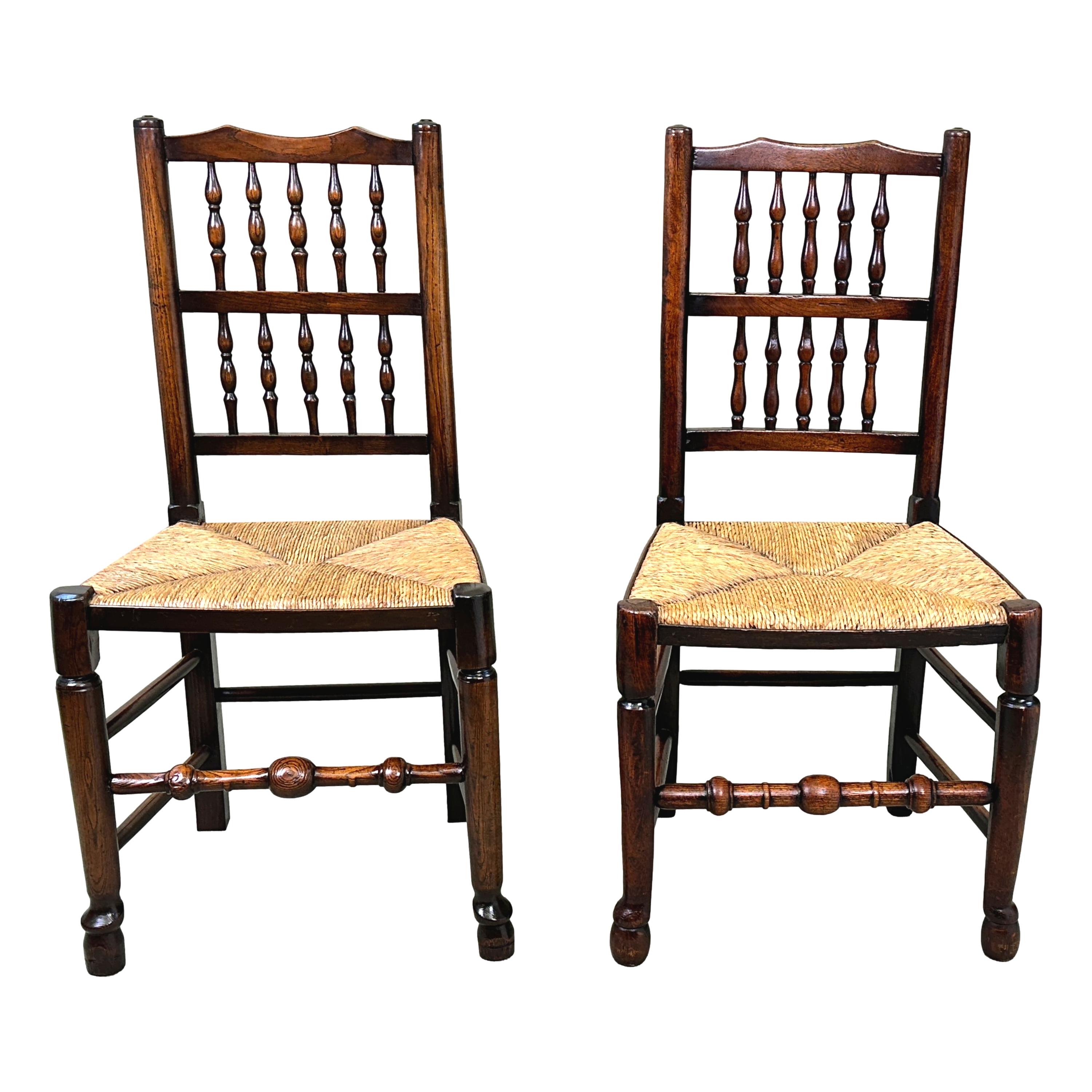 Set Of 8 Georgian Spindleback Farmhouse Dining Chairs For Sale 10