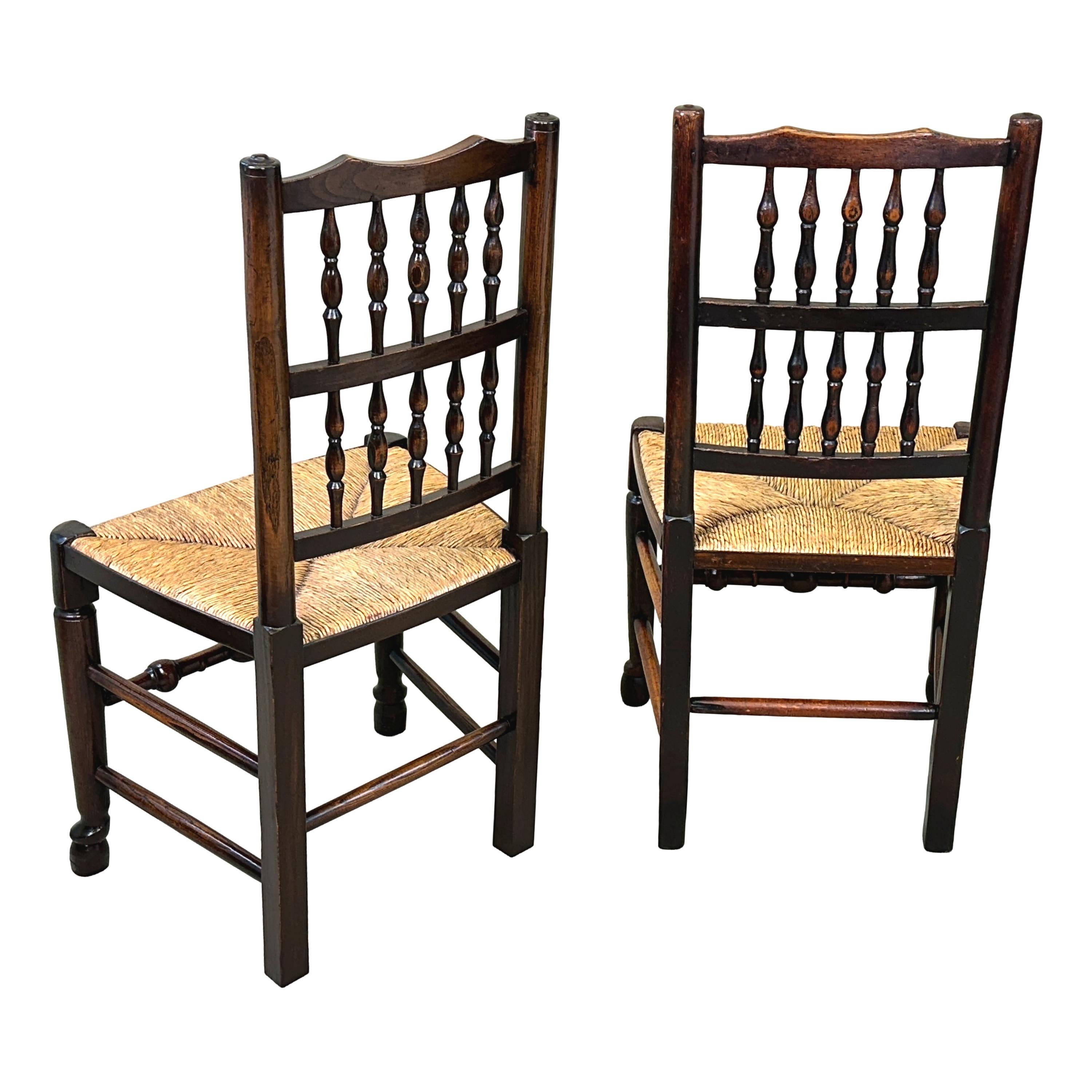 Set Of 8 Georgian Spindleback Farmhouse Dining Chairs For Sale 11