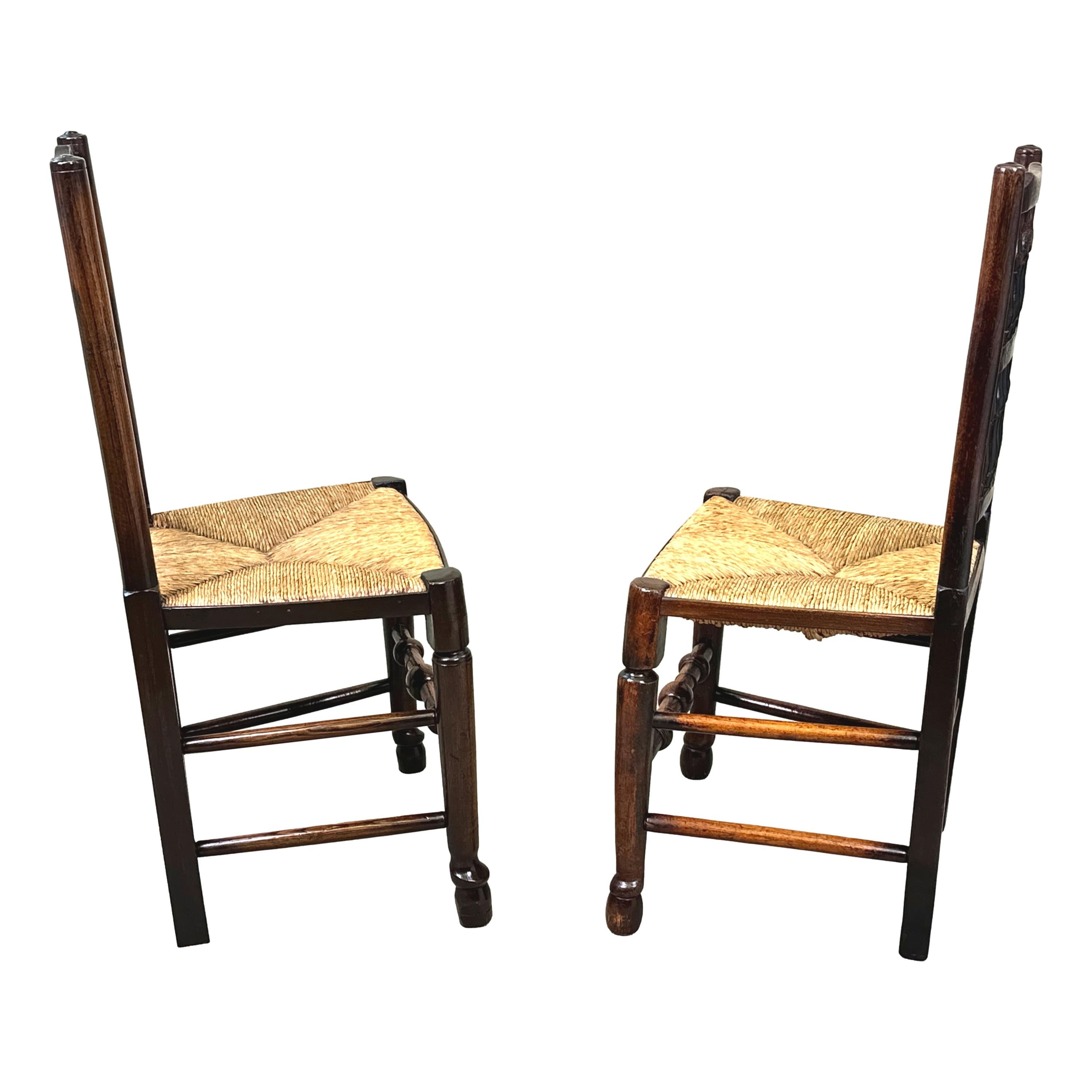 Set Of 8 Georgian Spindleback Farmhouse Dining Chairs For Sale 12