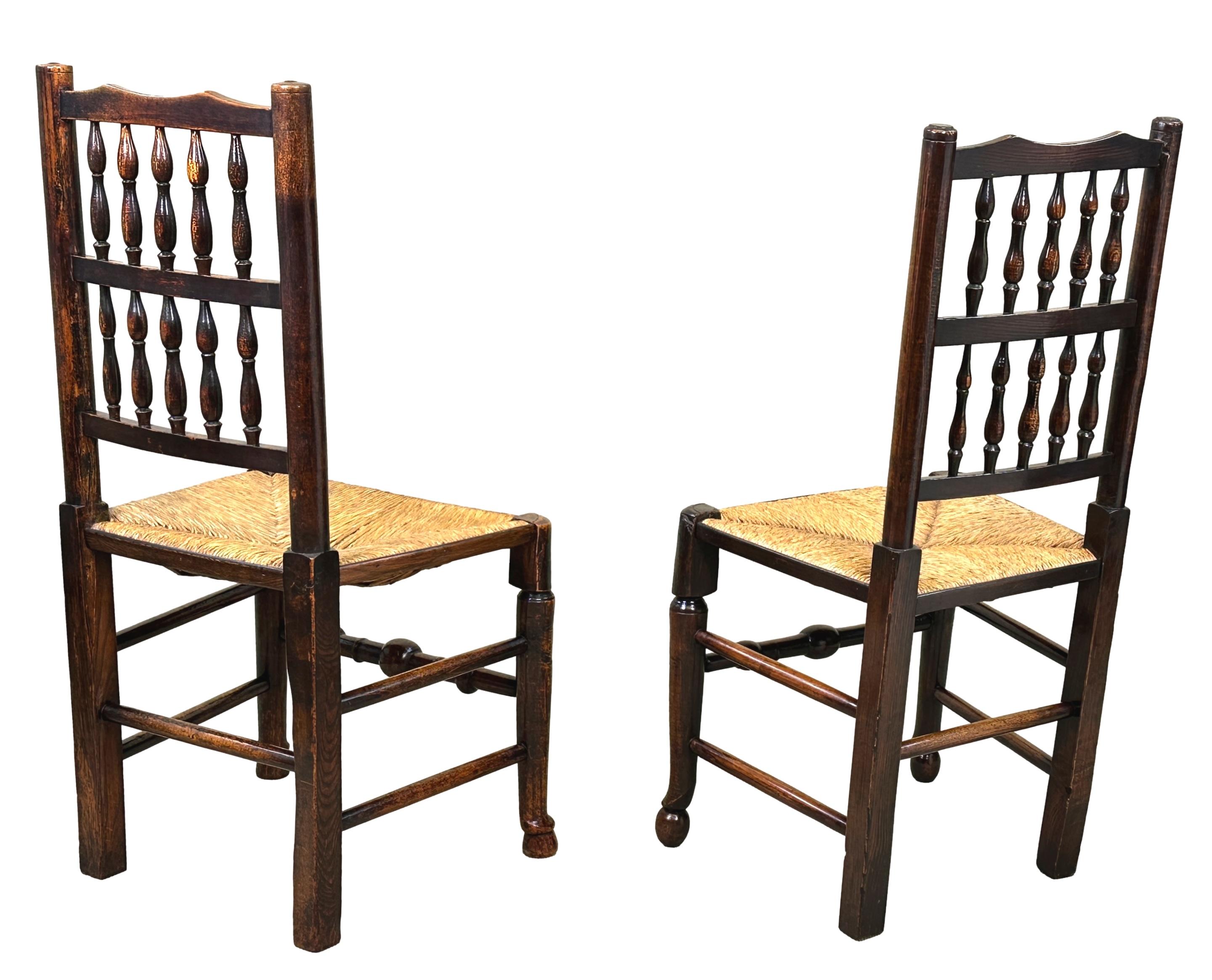 Set Of 8 Georgian Spindleback Farmhouse Dining Chairs For Sale 3
