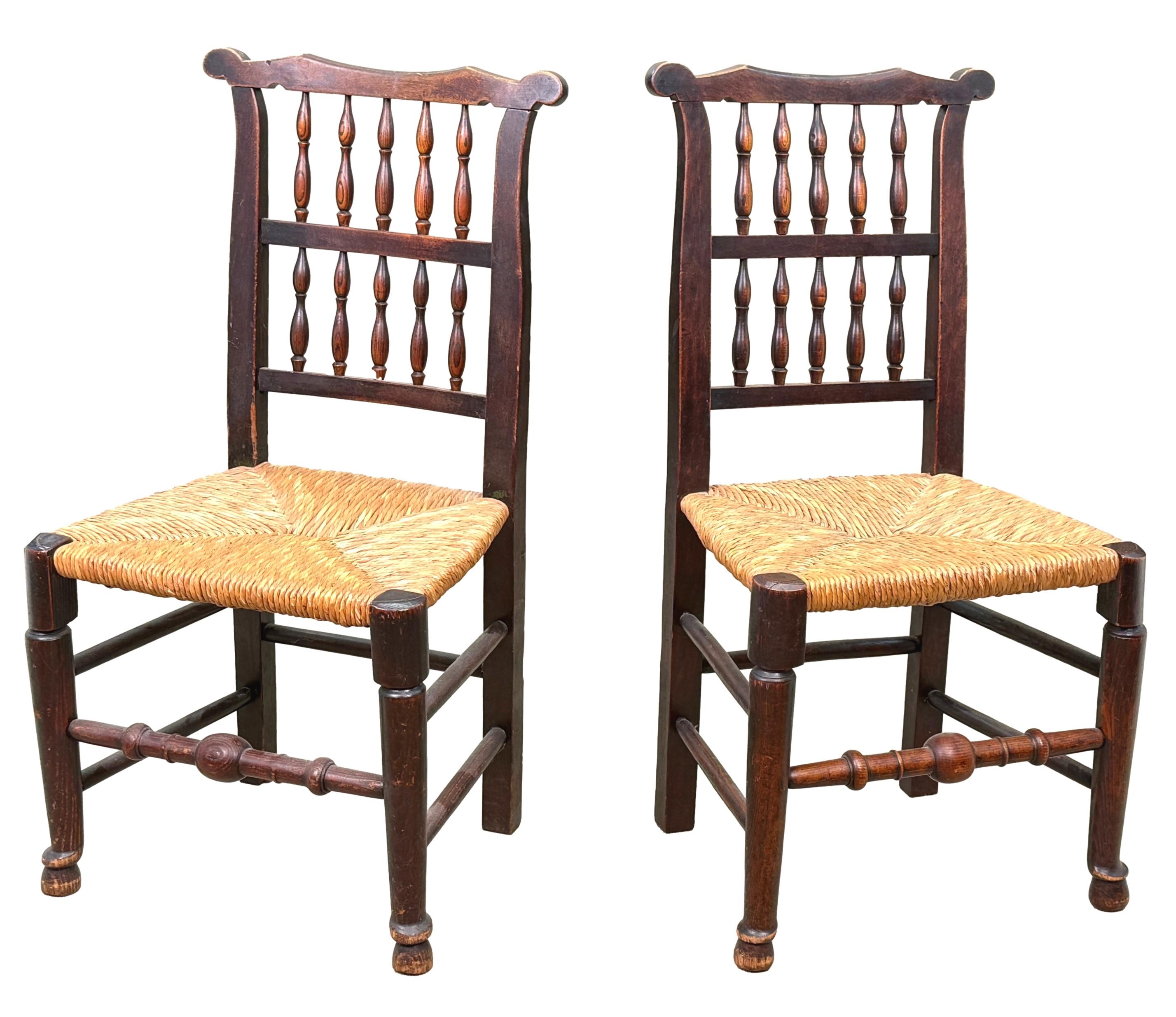 Set Of 8 Georgian Spindleback Kitchen Dining Chairs For Sale 5