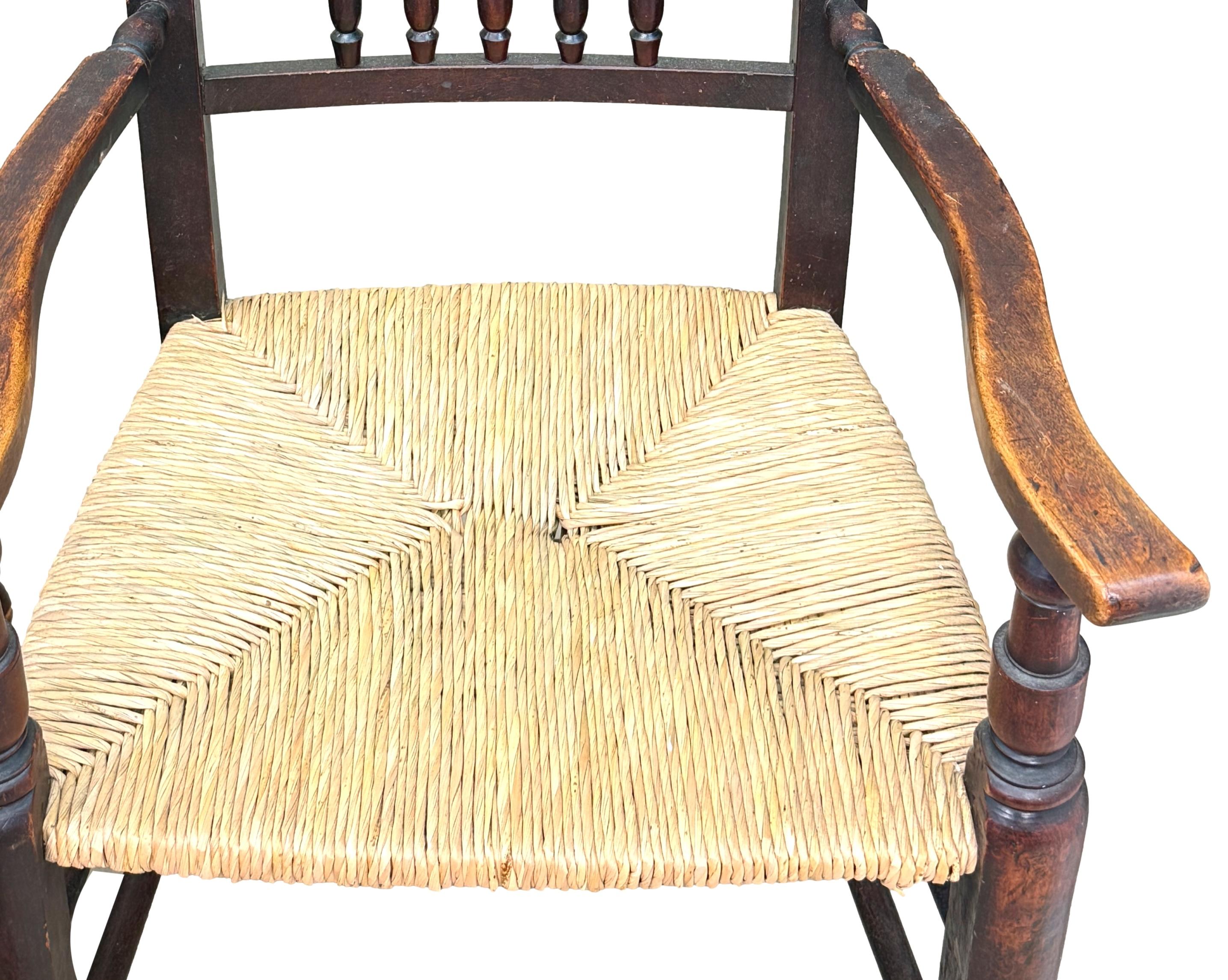 Set Of 8 Georgian Spindleback Kitchen Dining Chairs For Sale 8