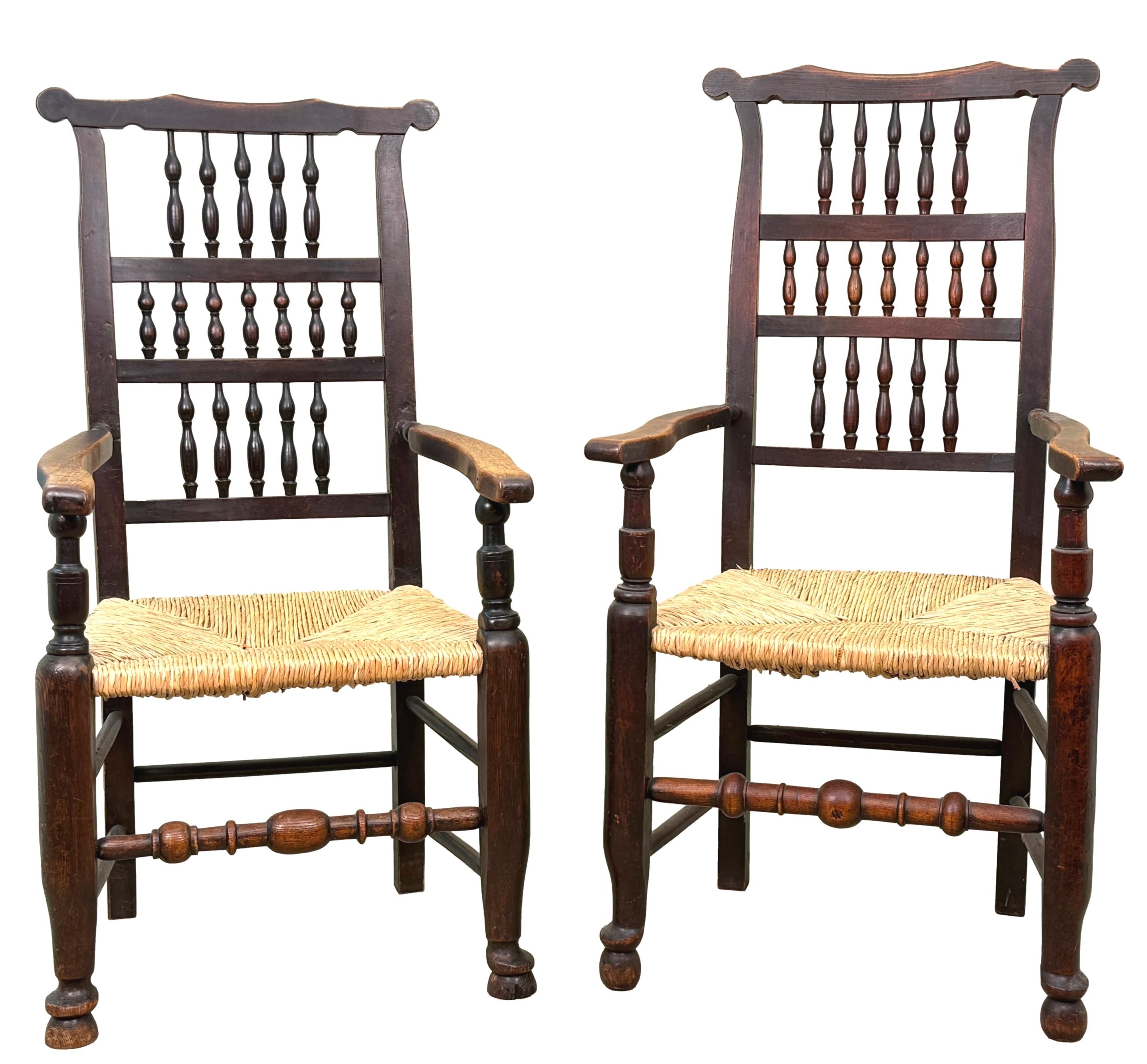 Set Of 8 Georgian Spindleback Kitchen Dining Chairs For Sale 10