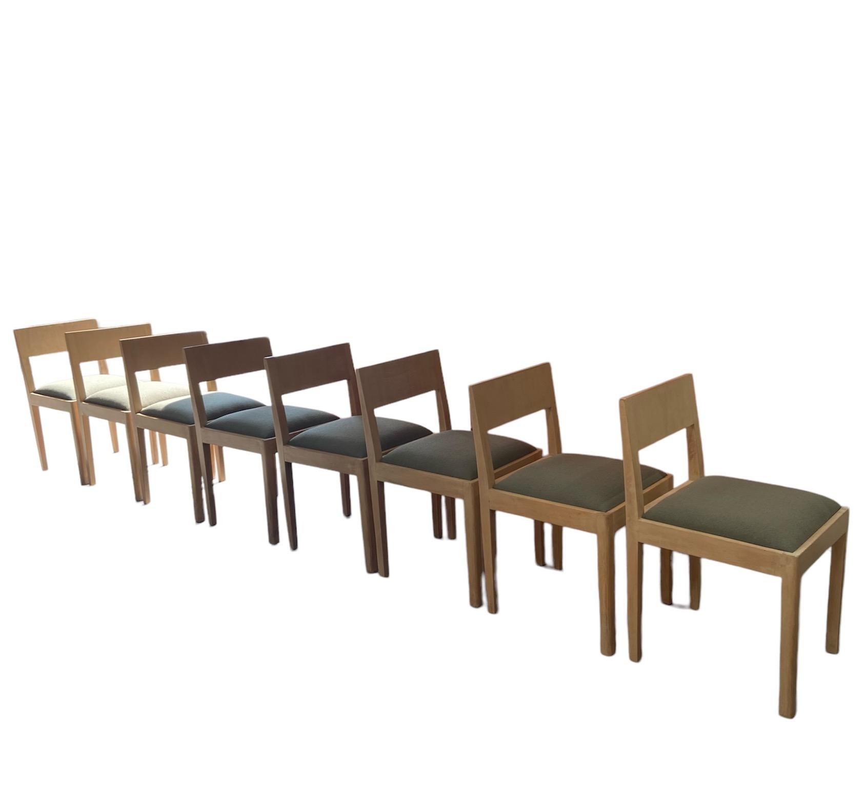 Satz von 8 Gerald Summers Esszimmerstühlen, 1935, Großbritannien, für Makers of simple furniture im Angebot 8