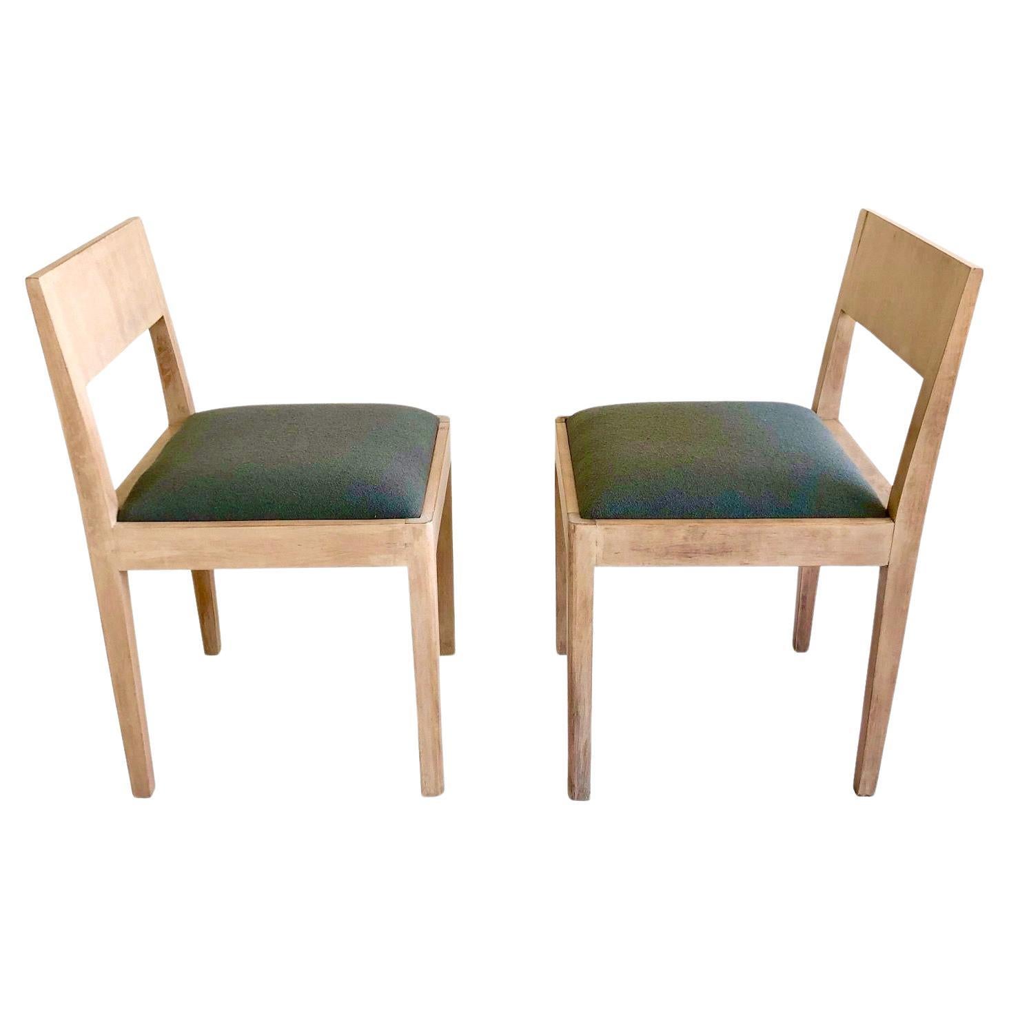 Satz von 8 Gerald Summers Esszimmerstühlen, 1935, Großbritannien, für Makers of simple furniture (Streamline-Moderne) im Angebot
