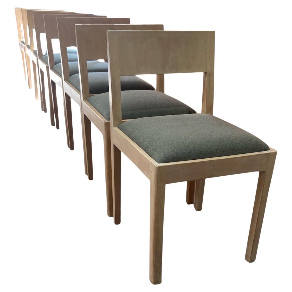 Satz von 8 Gerald Summers Esszimmerstühlen, 1935, Großbritannien, für Makers of simple furniture im Angebot