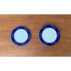 Set of 8 German Postmodern Flying Objects Series Plates for Arzberg, 1990s