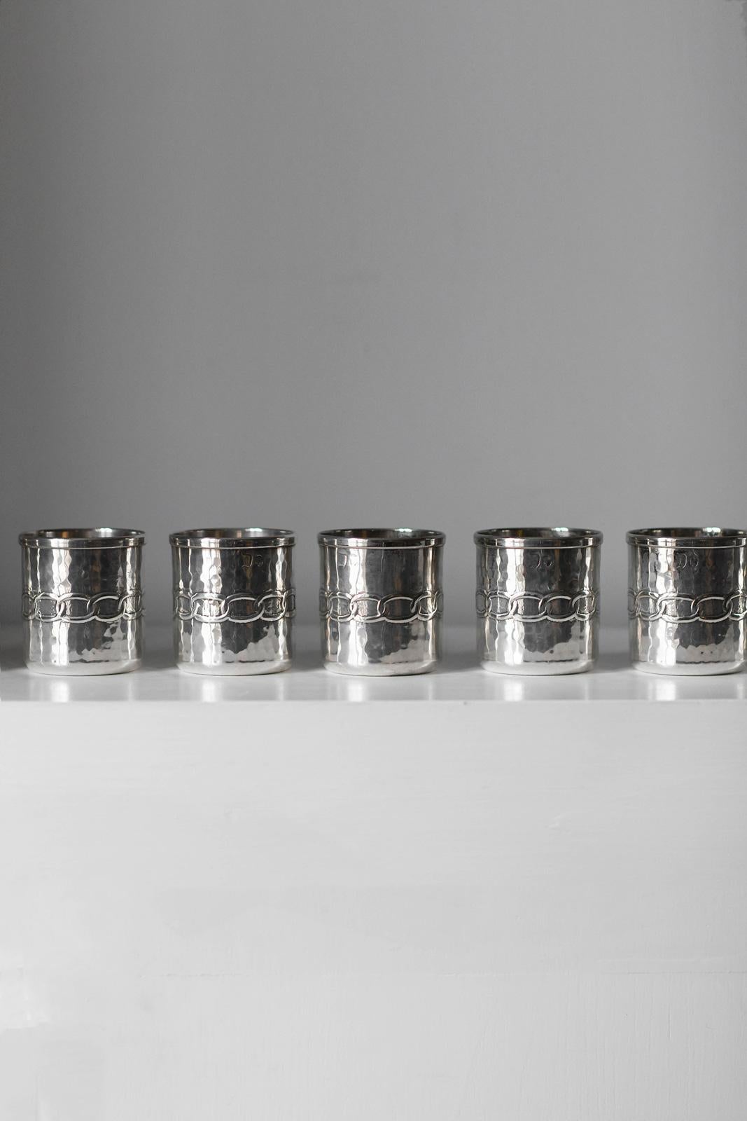 Set of 8 Glasses + 1 Pitcher by Argentieri Fratelli Calegaro, 1968 In Good Condition For Sale In Roma, RM