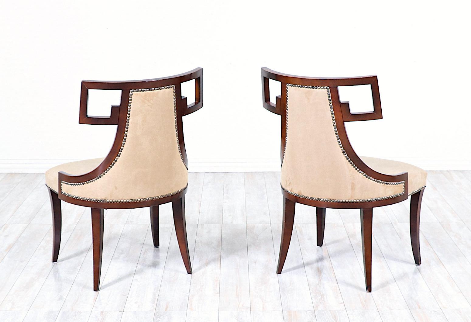 Set of 8 Greek Dining Chairs by Thomas Pheasant for Baker Furniture In Good Condition In Los Angeles, CA