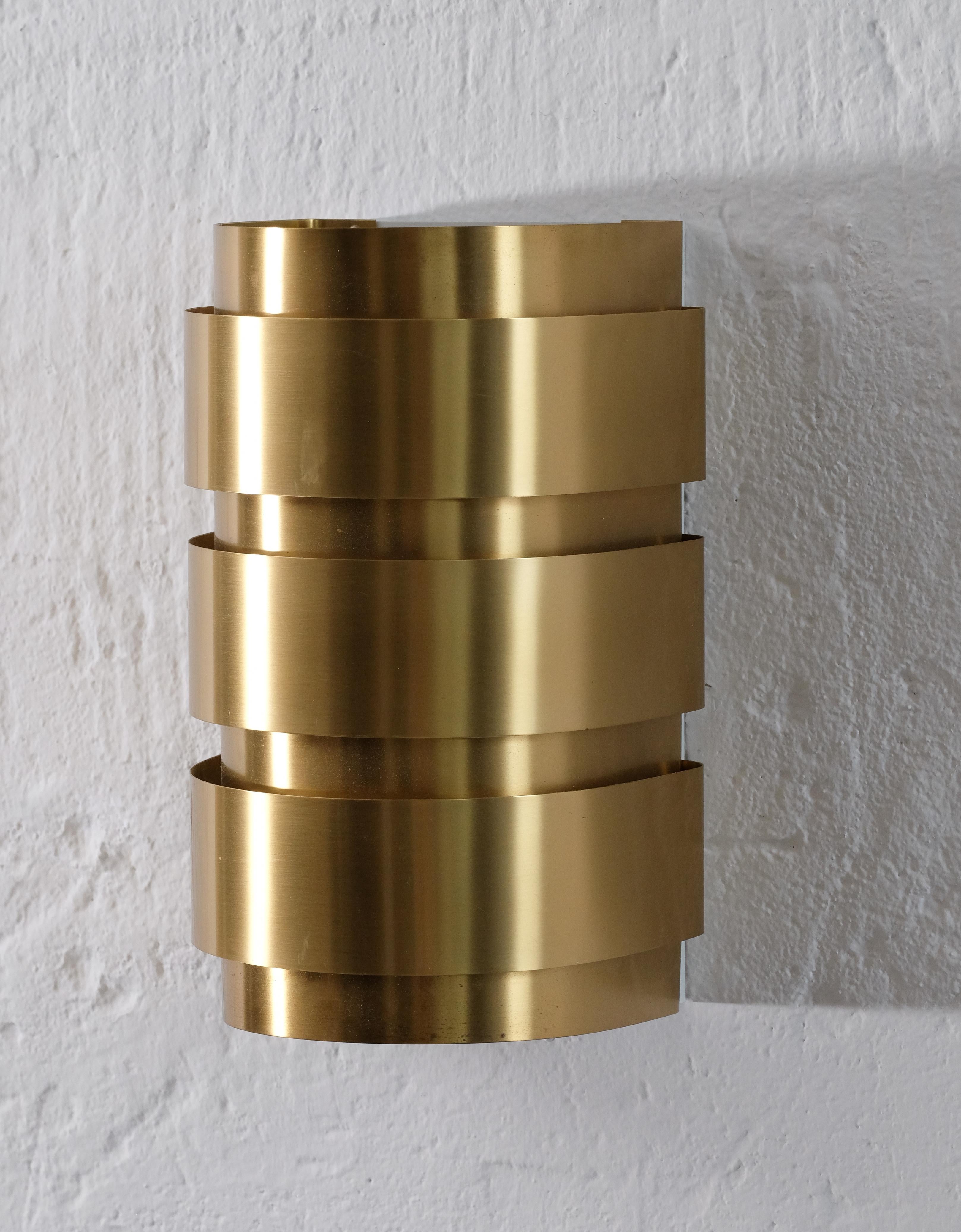 Mid-20th Century Set of 8 Hans-Agne Jakobsson V-155 Wall Lights, 1960s For Sale