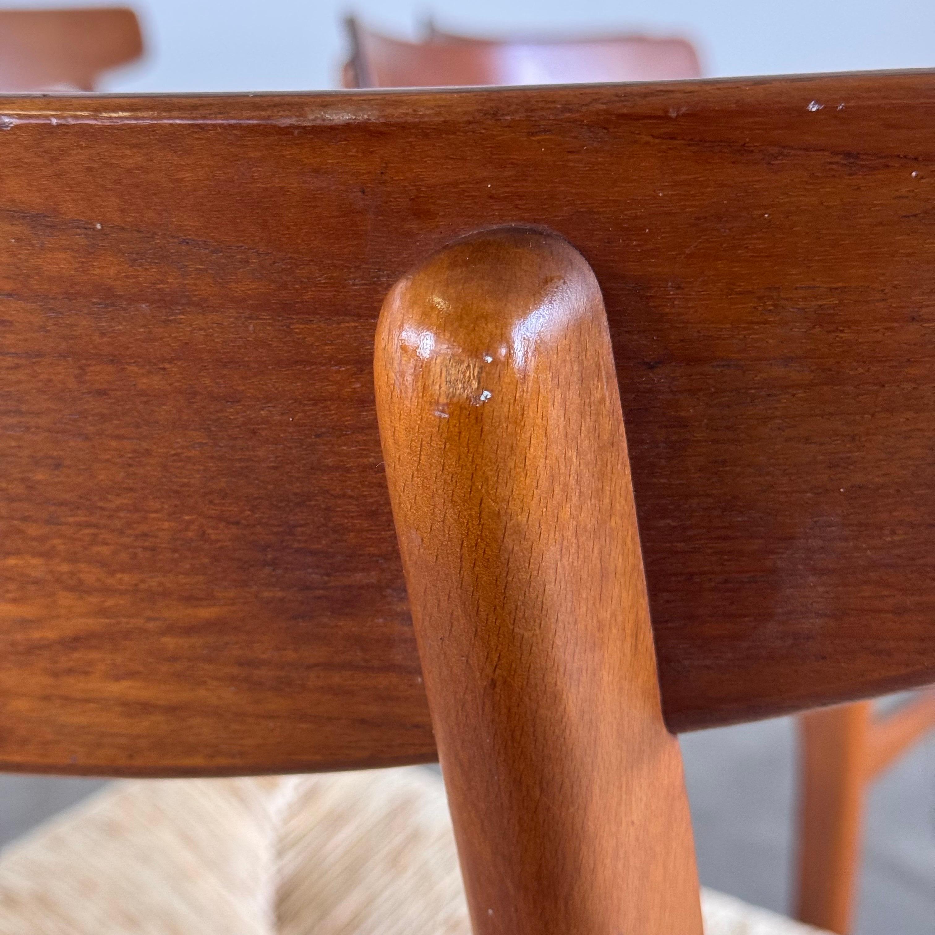 Satz von 8 Hans J. Wegner CH23 Esszimmerstühlen für Carl Hansen, Dänemark, 1951 im Angebot 11