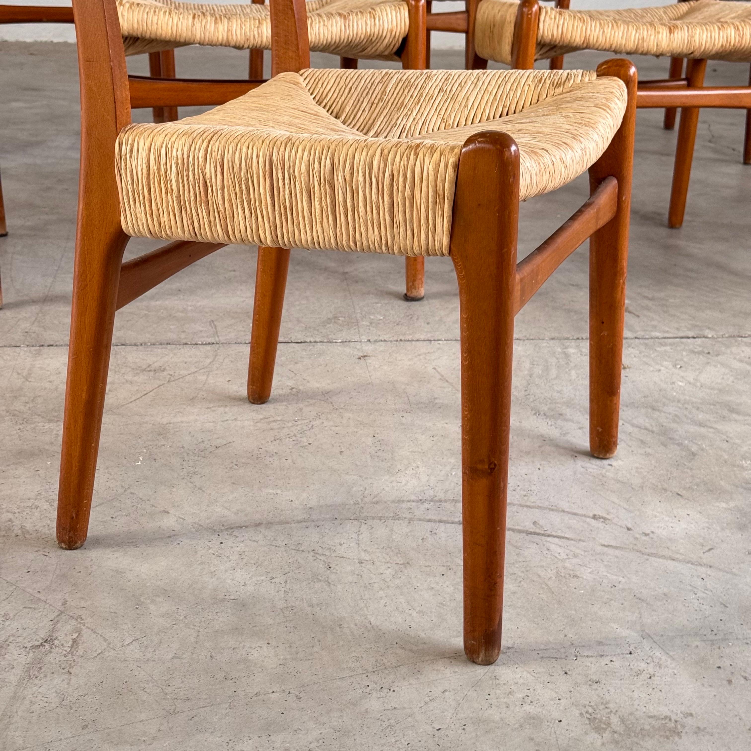 Satz von 8 Hans J. Wegner CH23 Esszimmerstühlen für Carl Hansen, Dänemark, 1951 (Dänisch) im Angebot