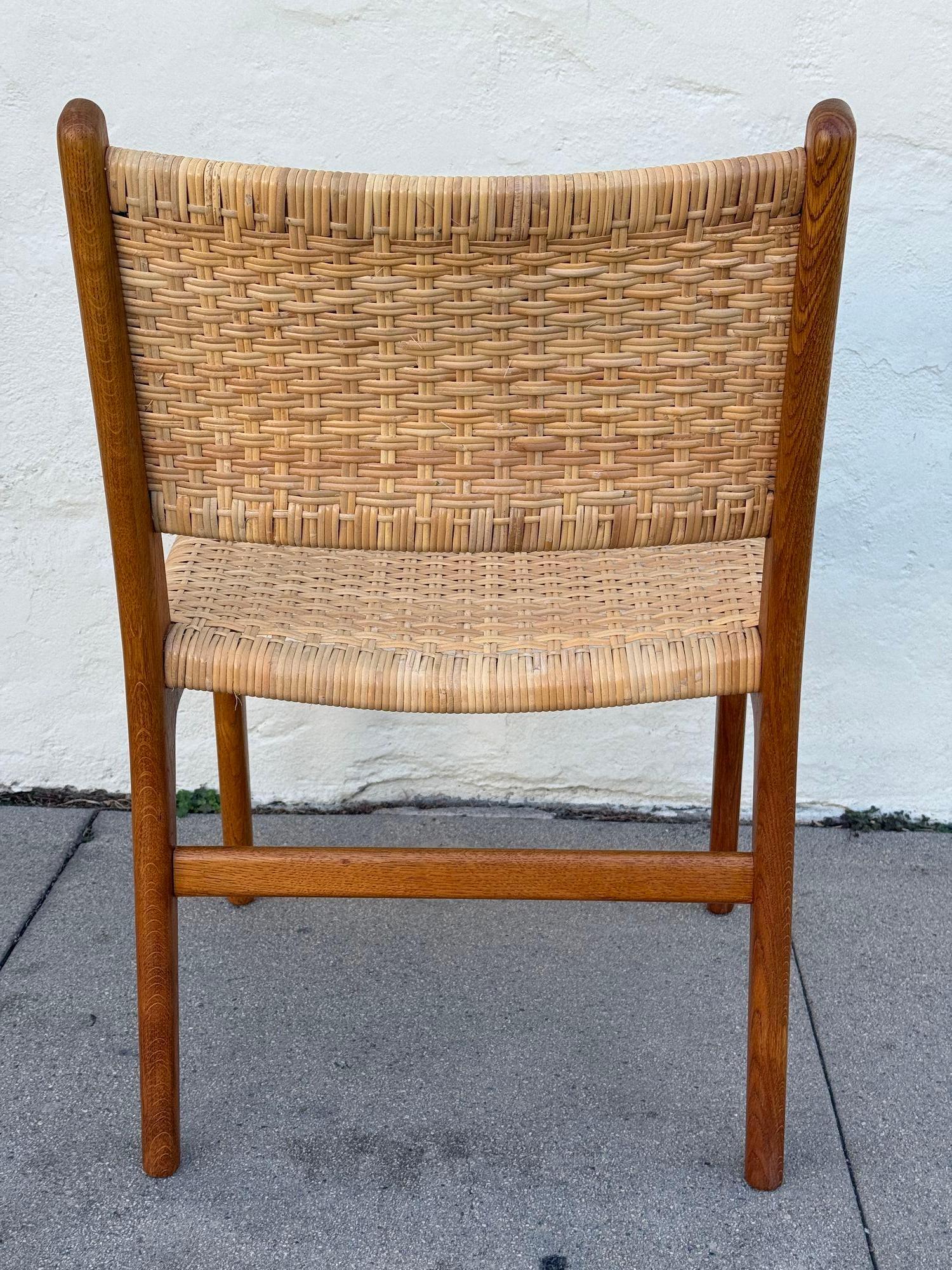 Canna Set di 8 sedie da pranzo Hans Wegner CH-31 in vendita