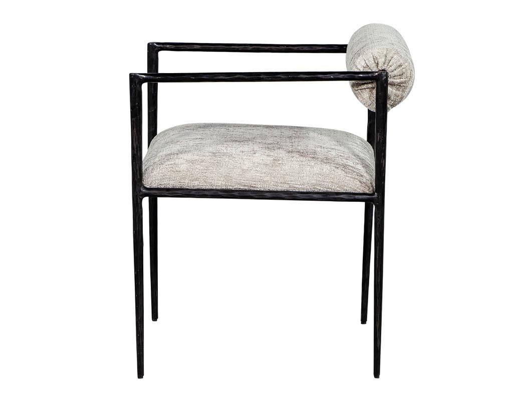 black iron dining chairs