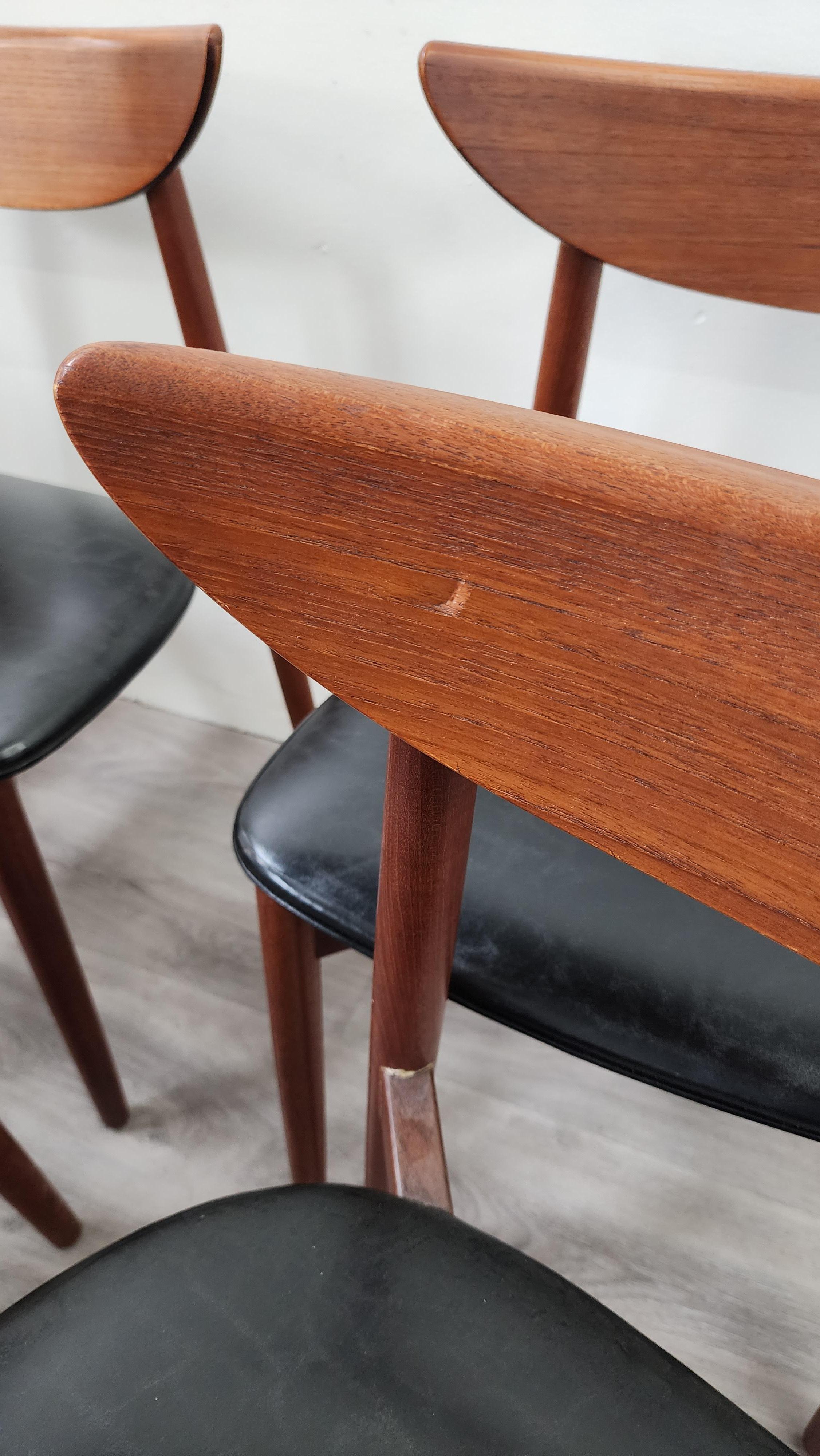 Set of 8 Harry Ostergaard Dining Chairs for Randers Mobelfabrik For Sale 3