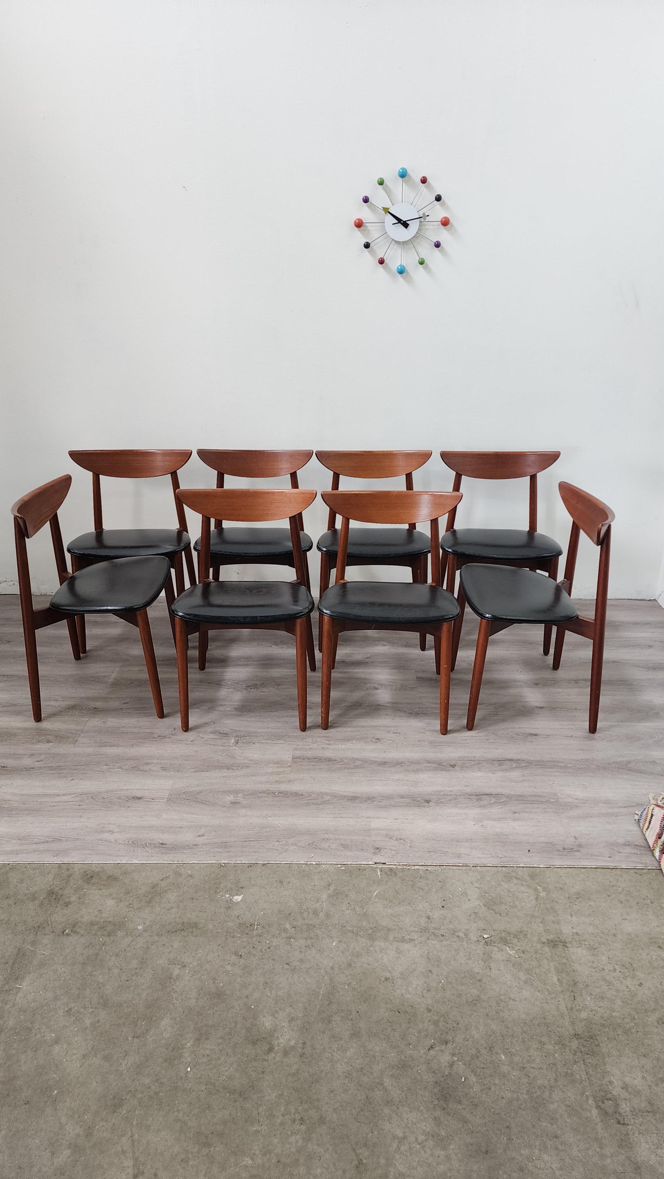 Set of 8 Harry Ostergaard Dining Chairs for Randers Mobelfabrik For Sale 5
