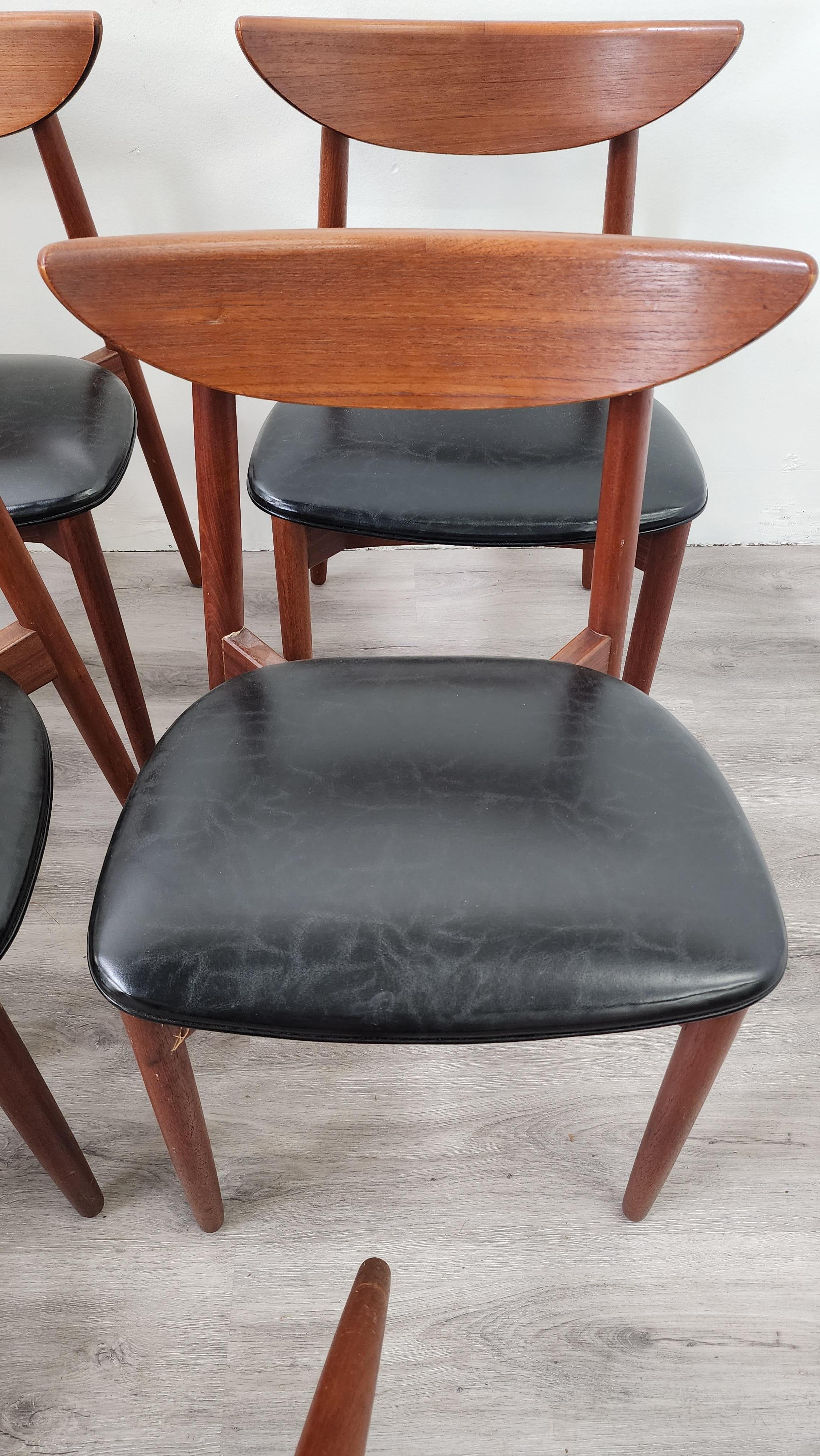 Set of 8 Harry Ostergaard Dining Chairs for Randers Mobelfabrik In Good Condition For Sale In Frederick, MD