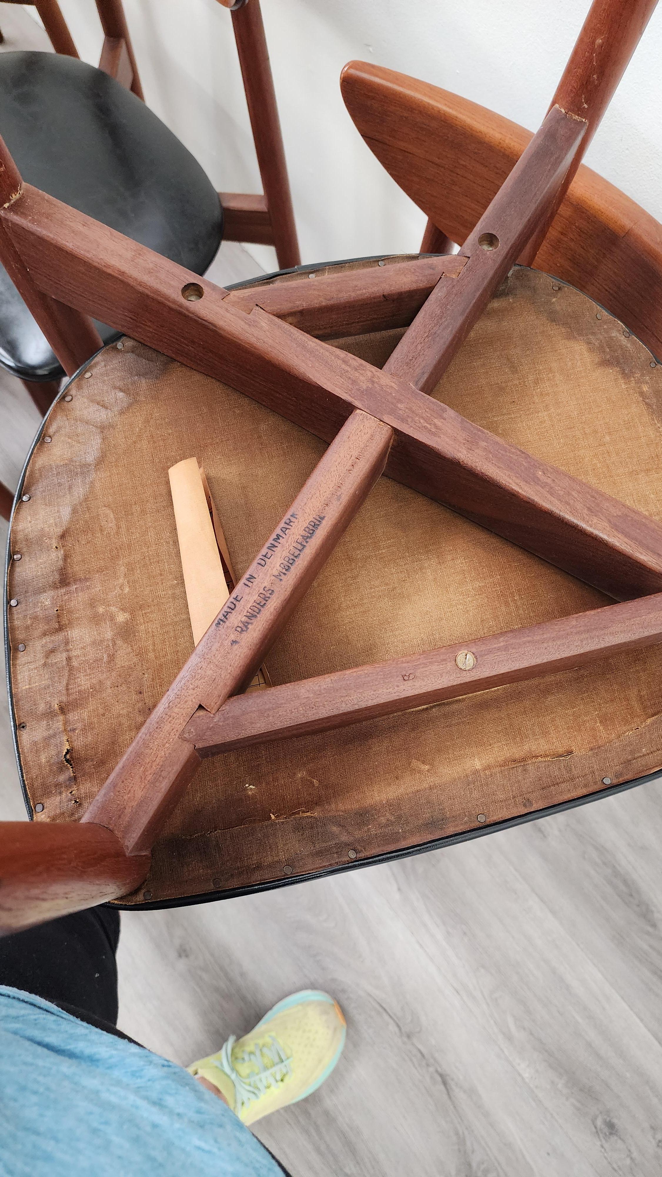 20th Century Set of 8 Harry Ostergaard Dining Chairs for Randers Mobelfabrik For Sale