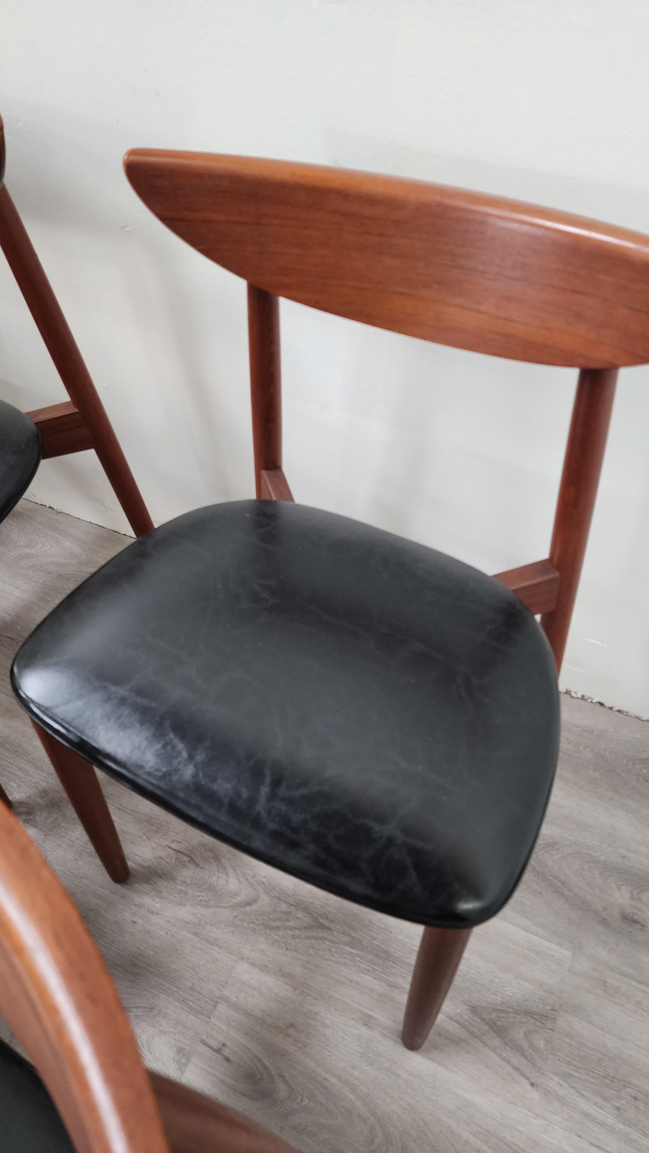 Set of 8 Harry Ostergaard Dining Chairs for Randers Mobelfabrik For Sale 2
