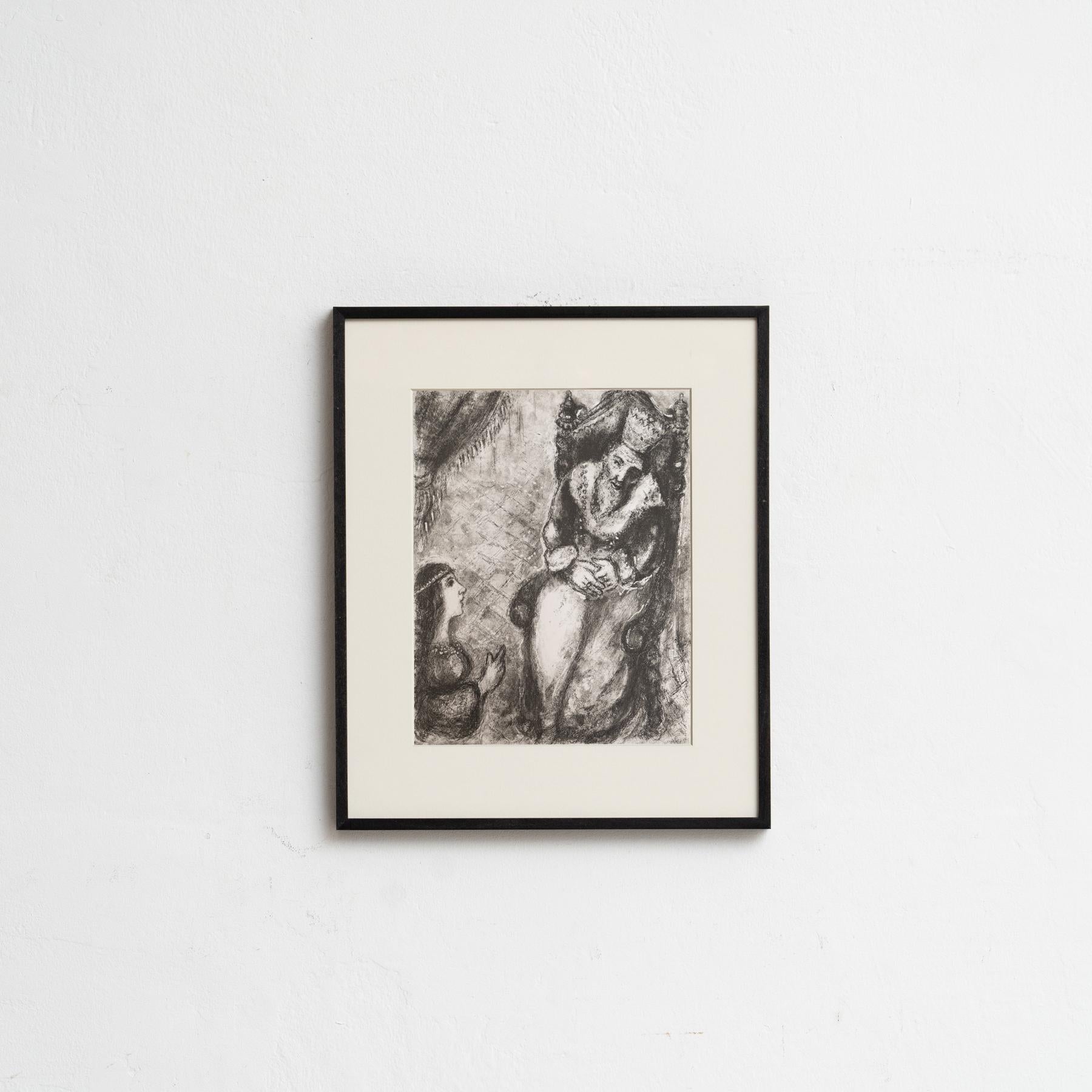 Conjunto de 8 grabados en heliograbado de Marc Chagall de su icónica serie bíblica en venta 6