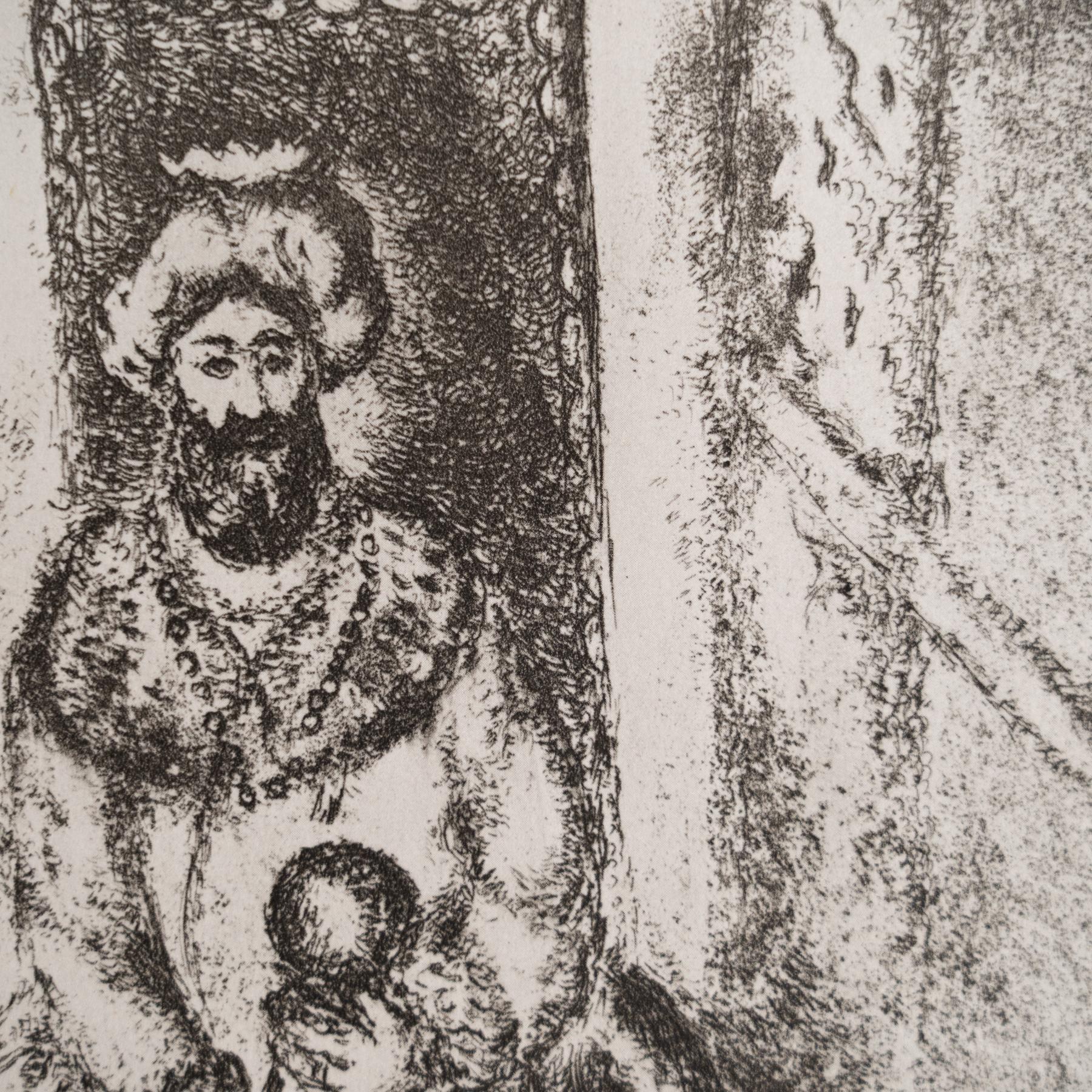 Conjunto de 8 grabados en heliograbado de Marc Chagall de su icónica serie bíblica en venta 12