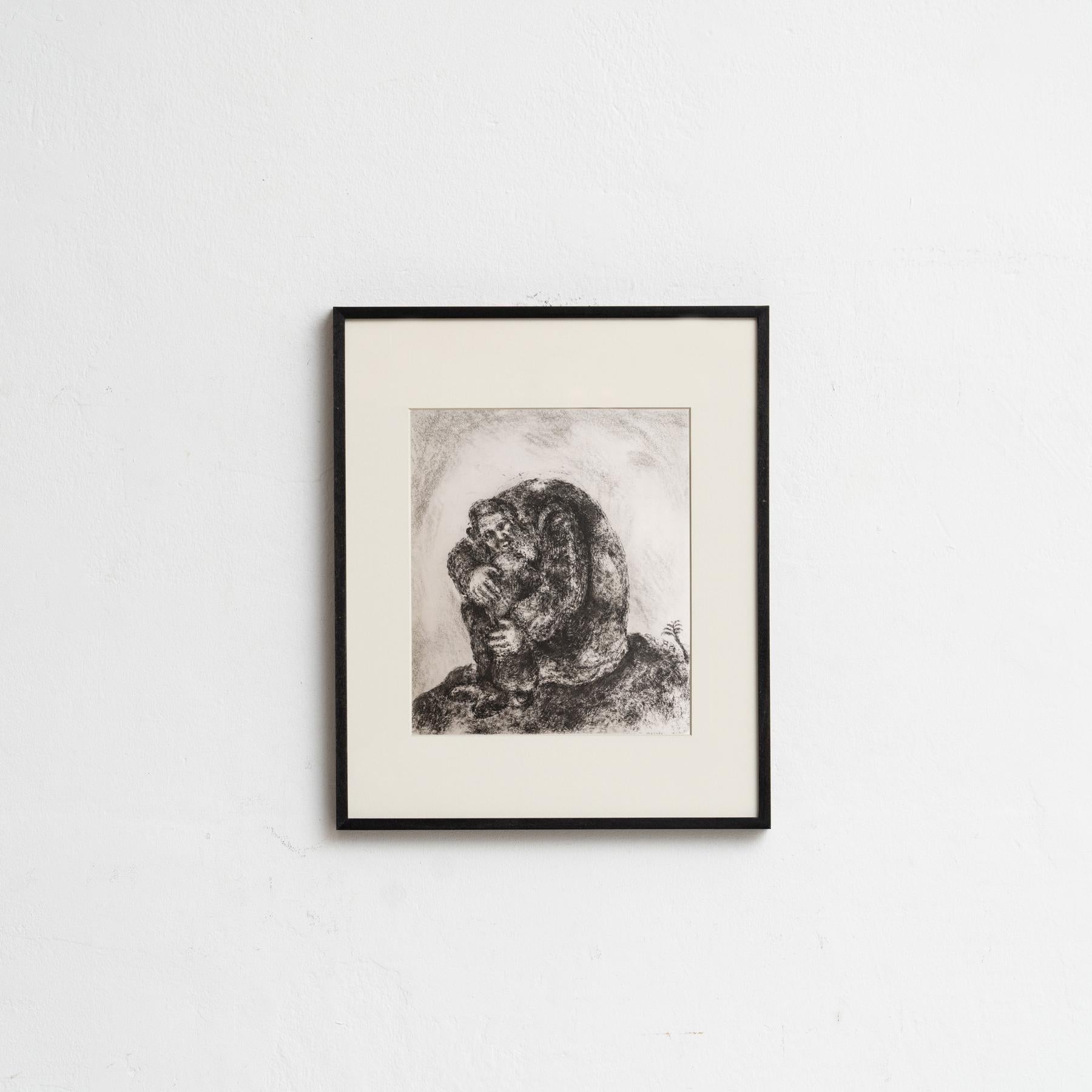Conjunto de 8 grabados en heliograbado de Marc Chagall de su icónica serie bíblica en venta 13