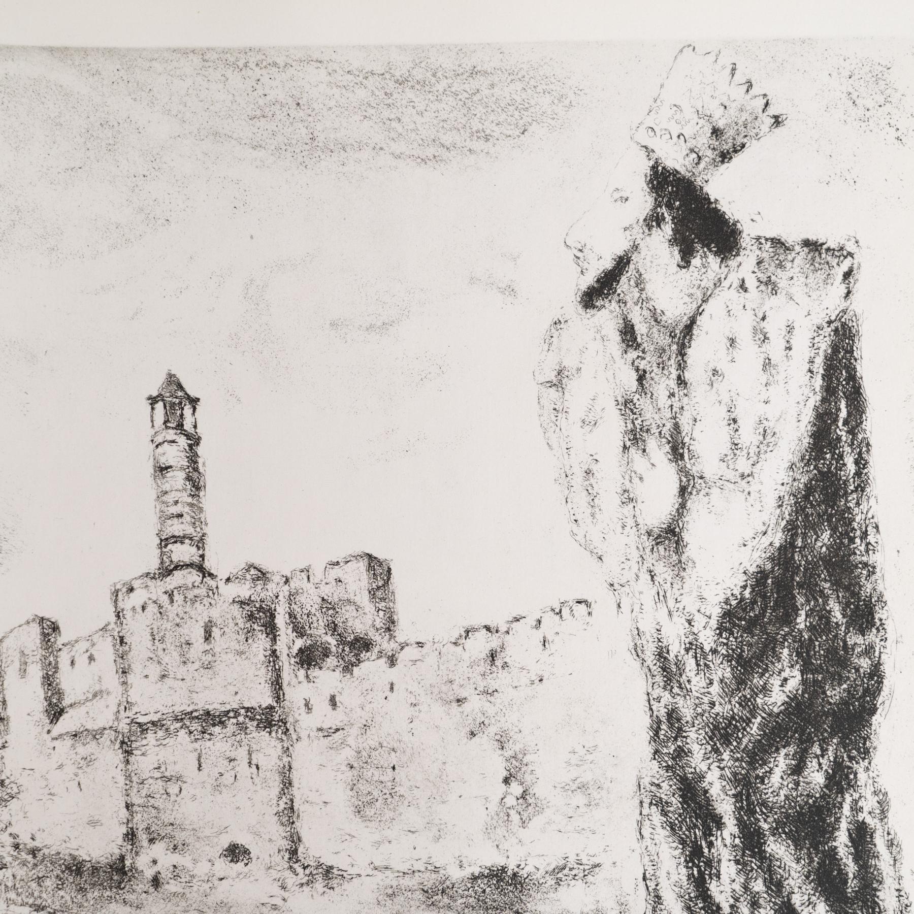 Conjunto de 8 grabados en heliograbado de Marc Chagall de su icónica serie bíblica Francés en venta