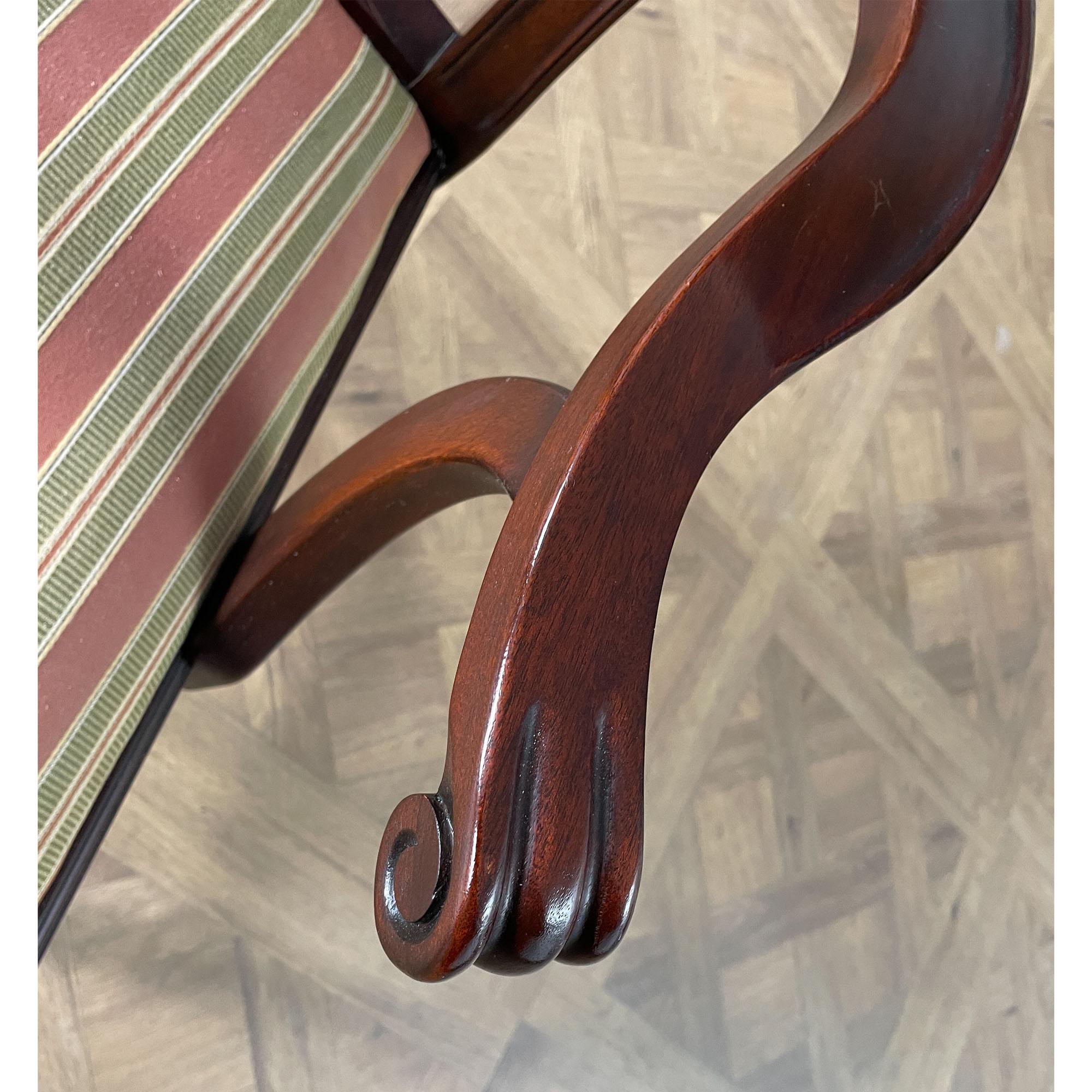 Late 20th Century Set of 8 Henkel Harris Vintage Dining Chairs