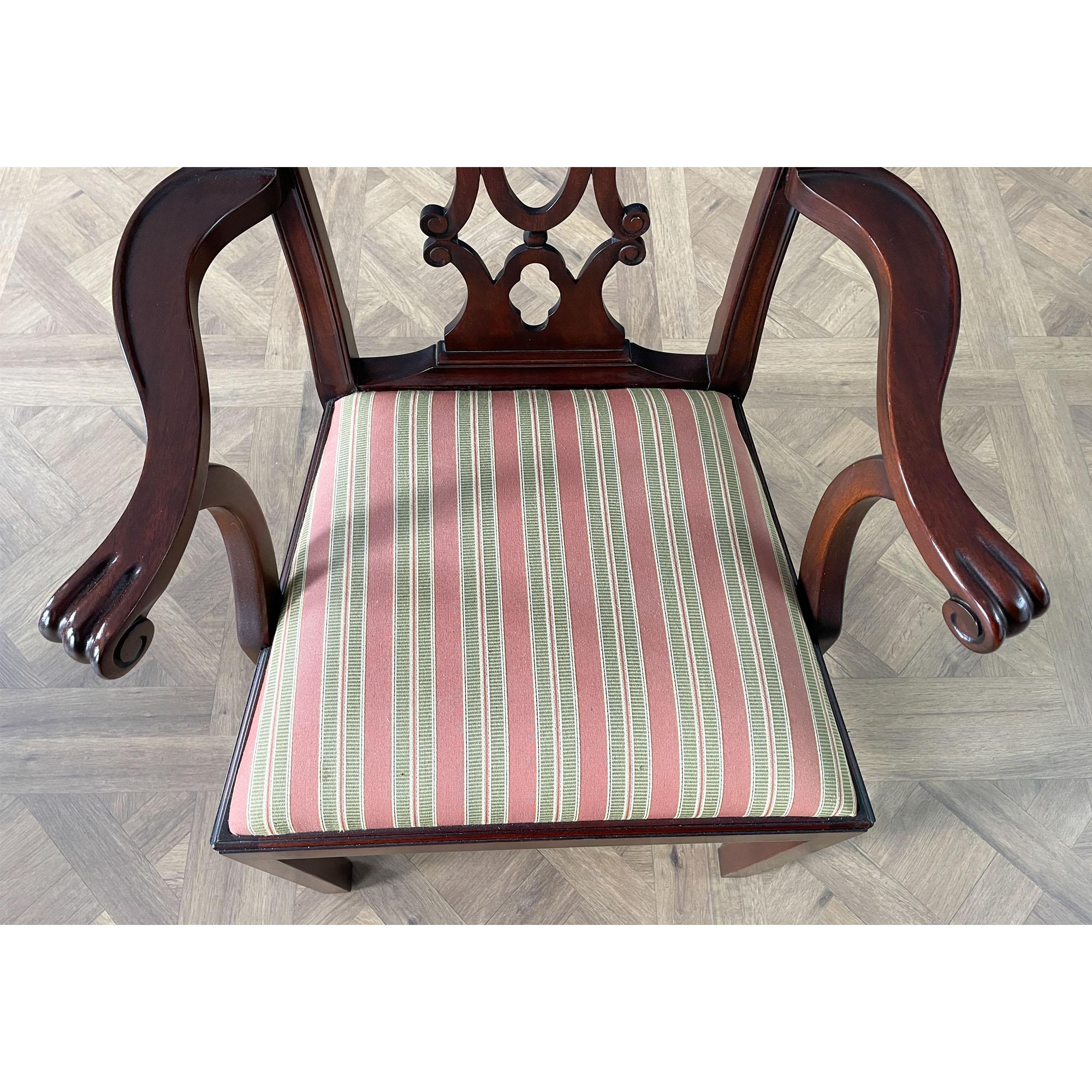 Mahogany Set of 8 Henkel Harris Vintage Dining Chairs