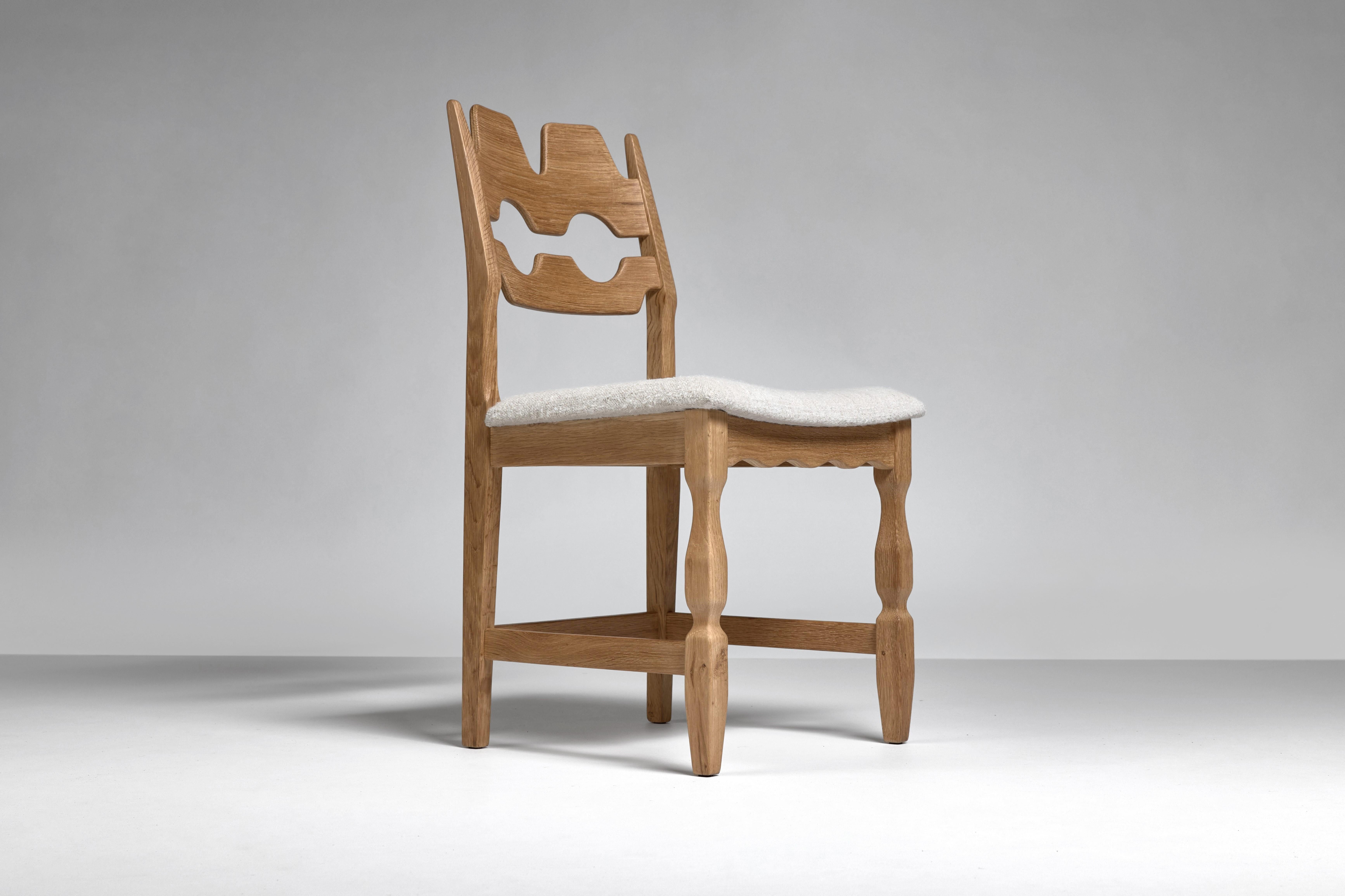 Set di 8 sedie da pranzo Henning Kjaernulf in Oak - 