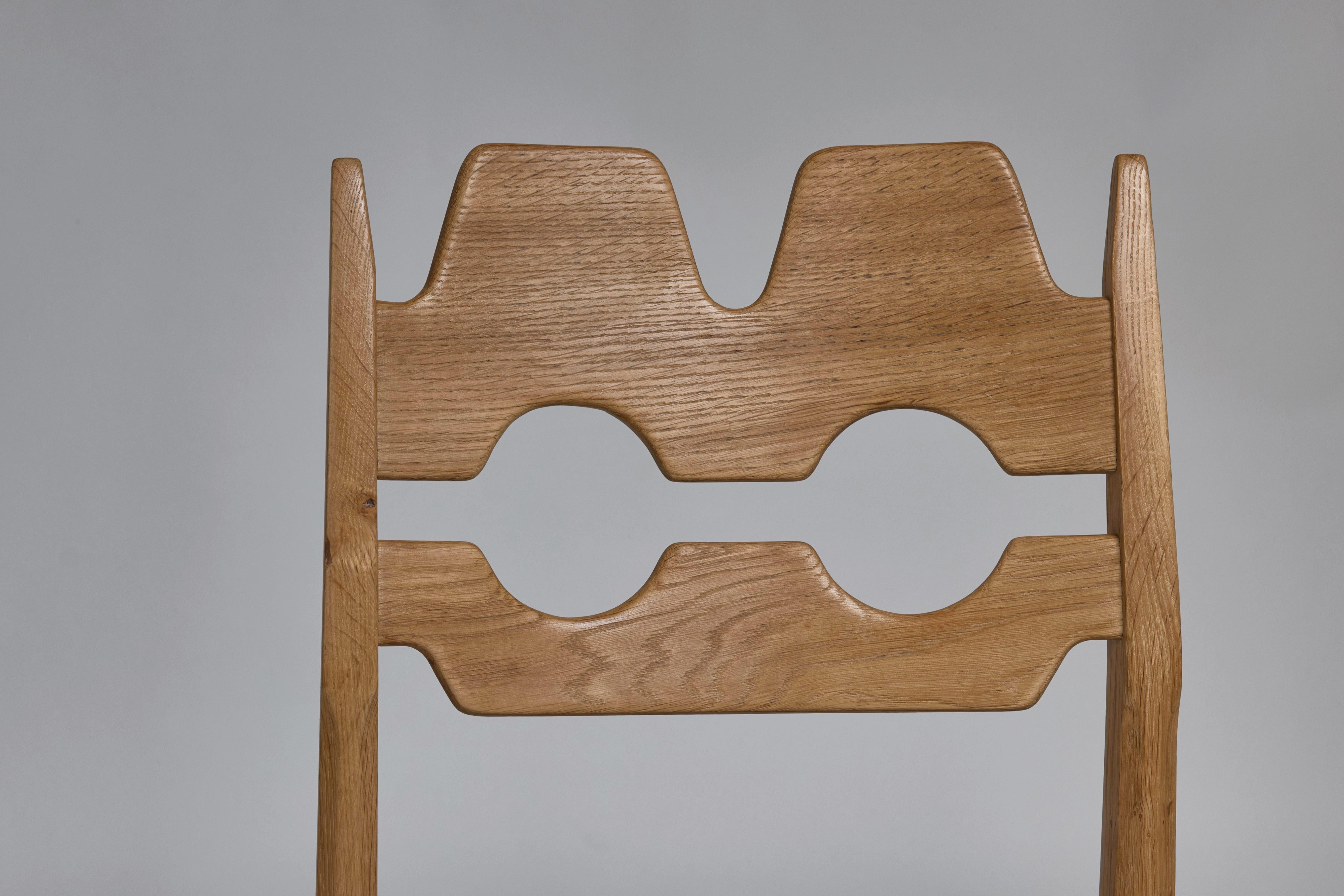 Set di 8 sedie da pranzo Henning Kjaernulf in Oak - 