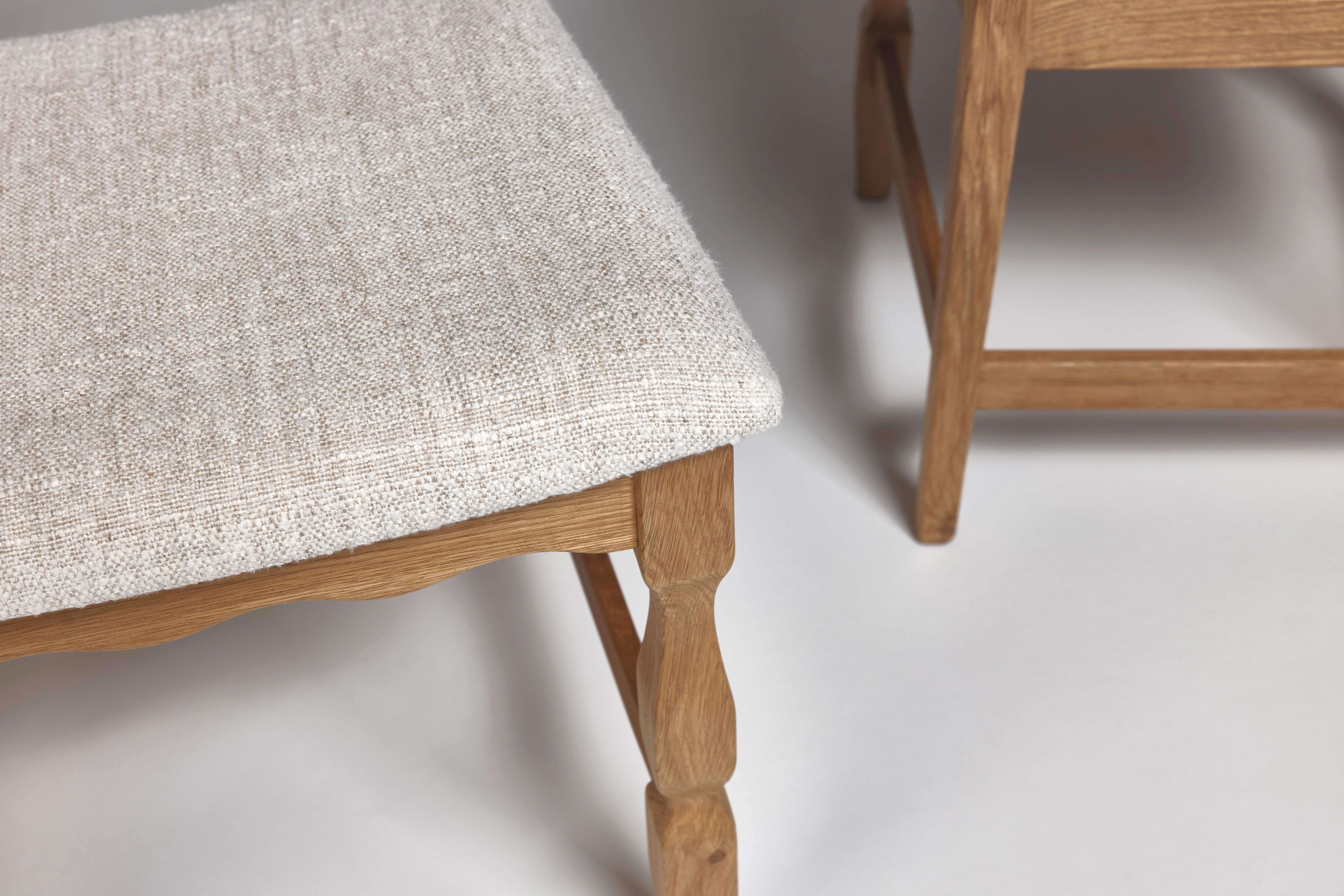 Set di 8 sedie da pranzo Henning Kjaernulf in Oak - 