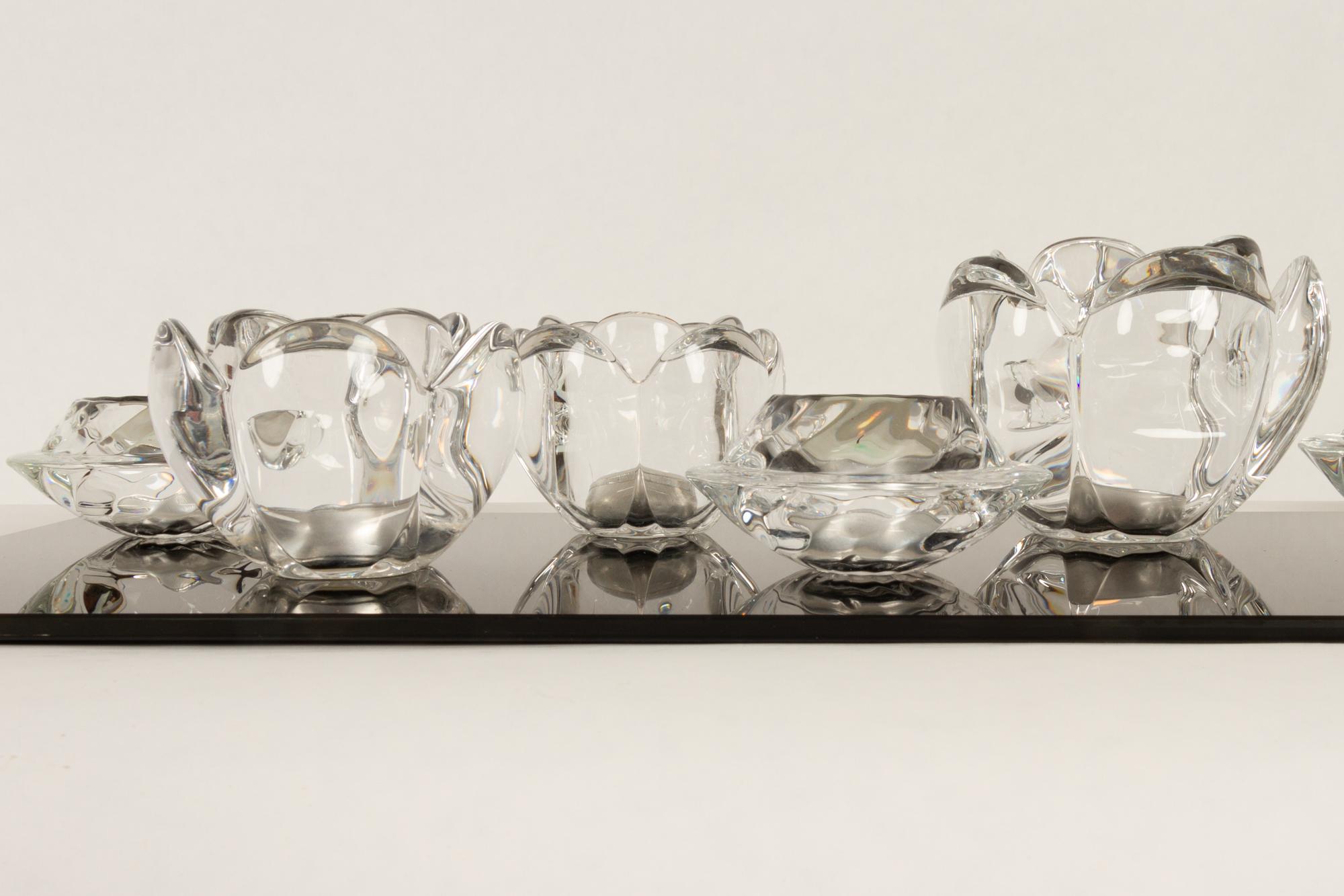 Set of 8 Holmegaard Glass Candleholders, 1980s  For Sale 4
