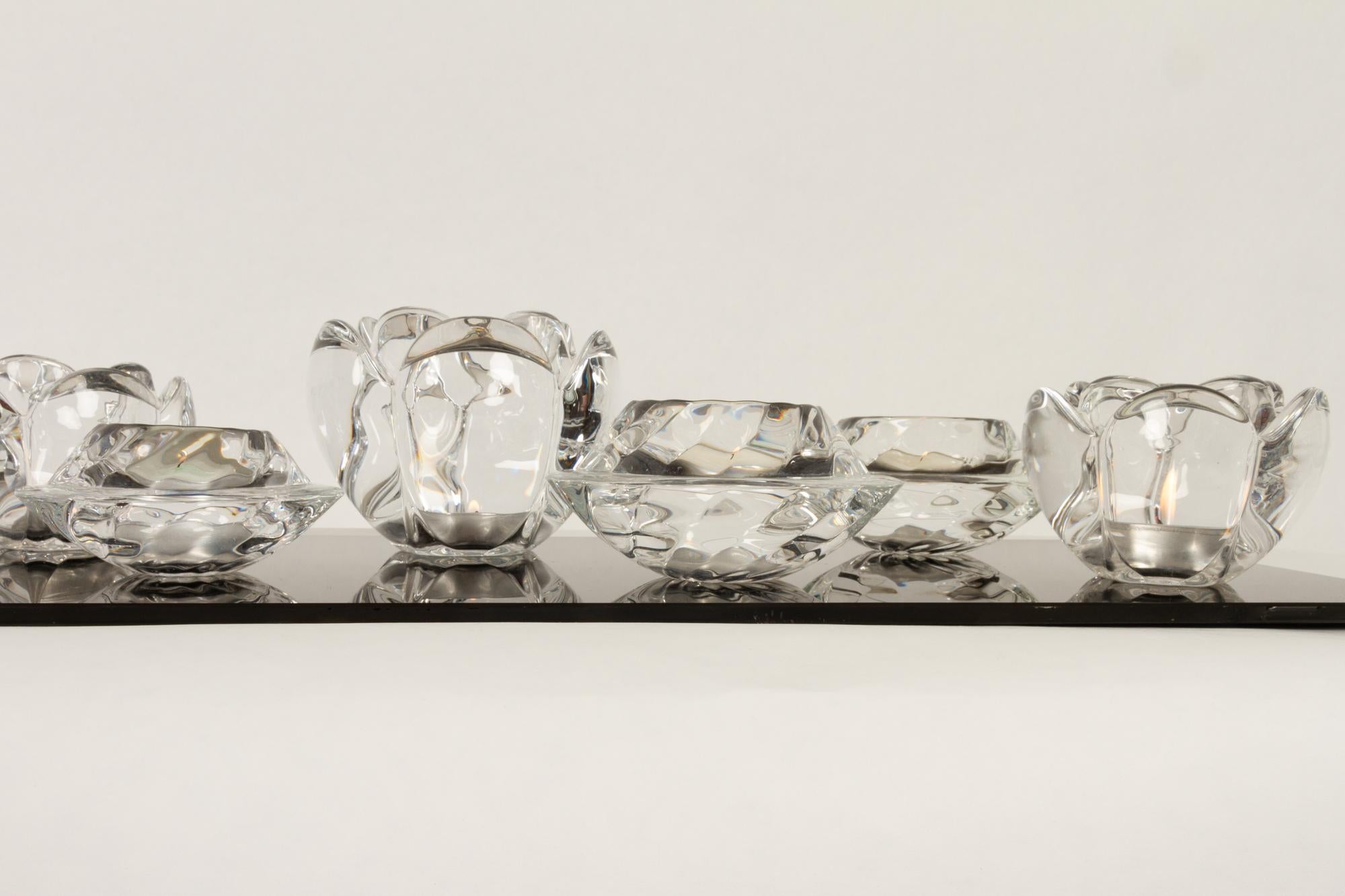 Set of 8 Holmegaard Glass Candleholders, 1980s  For Sale 5