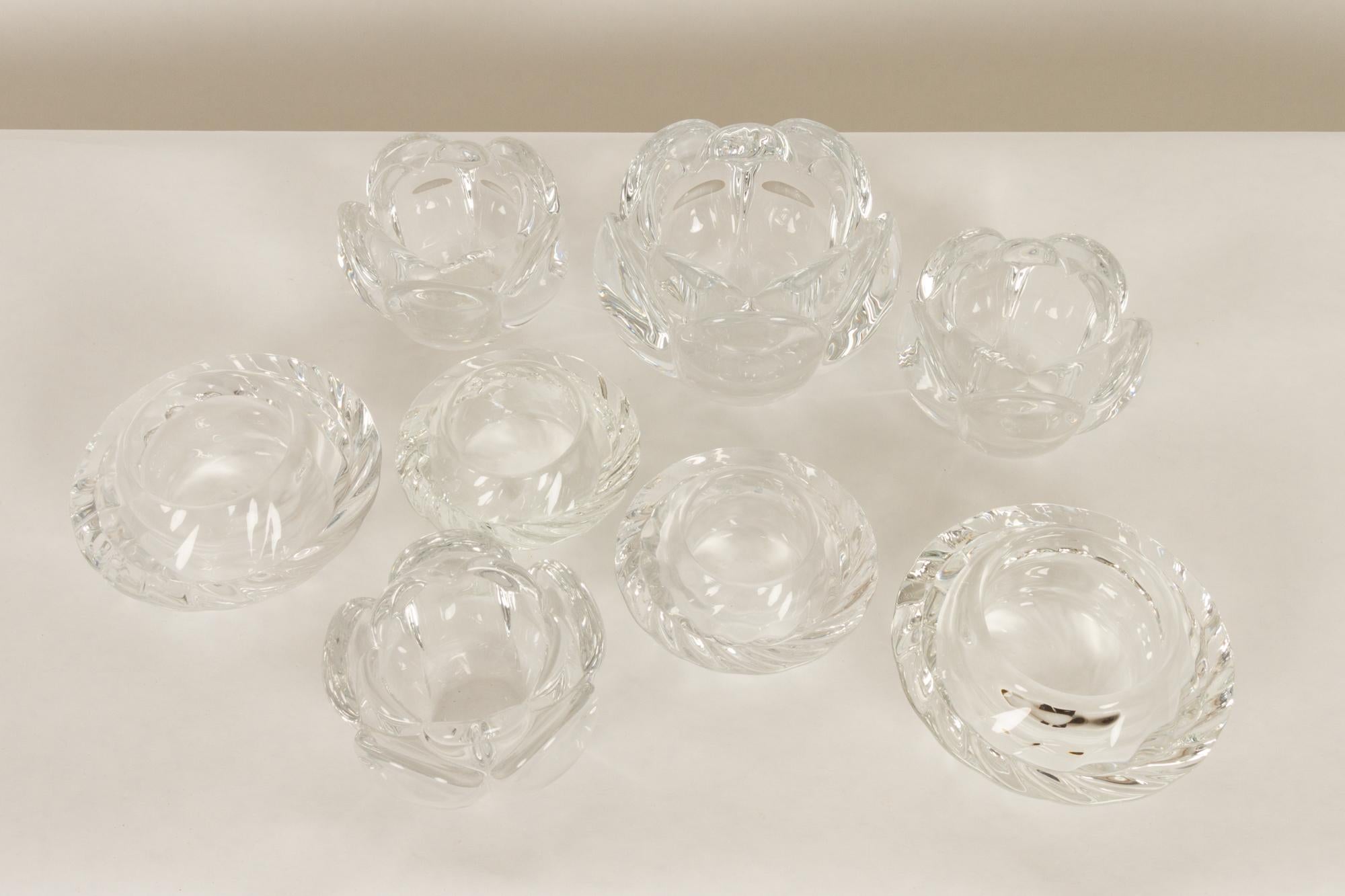 Set of 8 Holmegaard Glass Candleholders, 1980s  For Sale 8