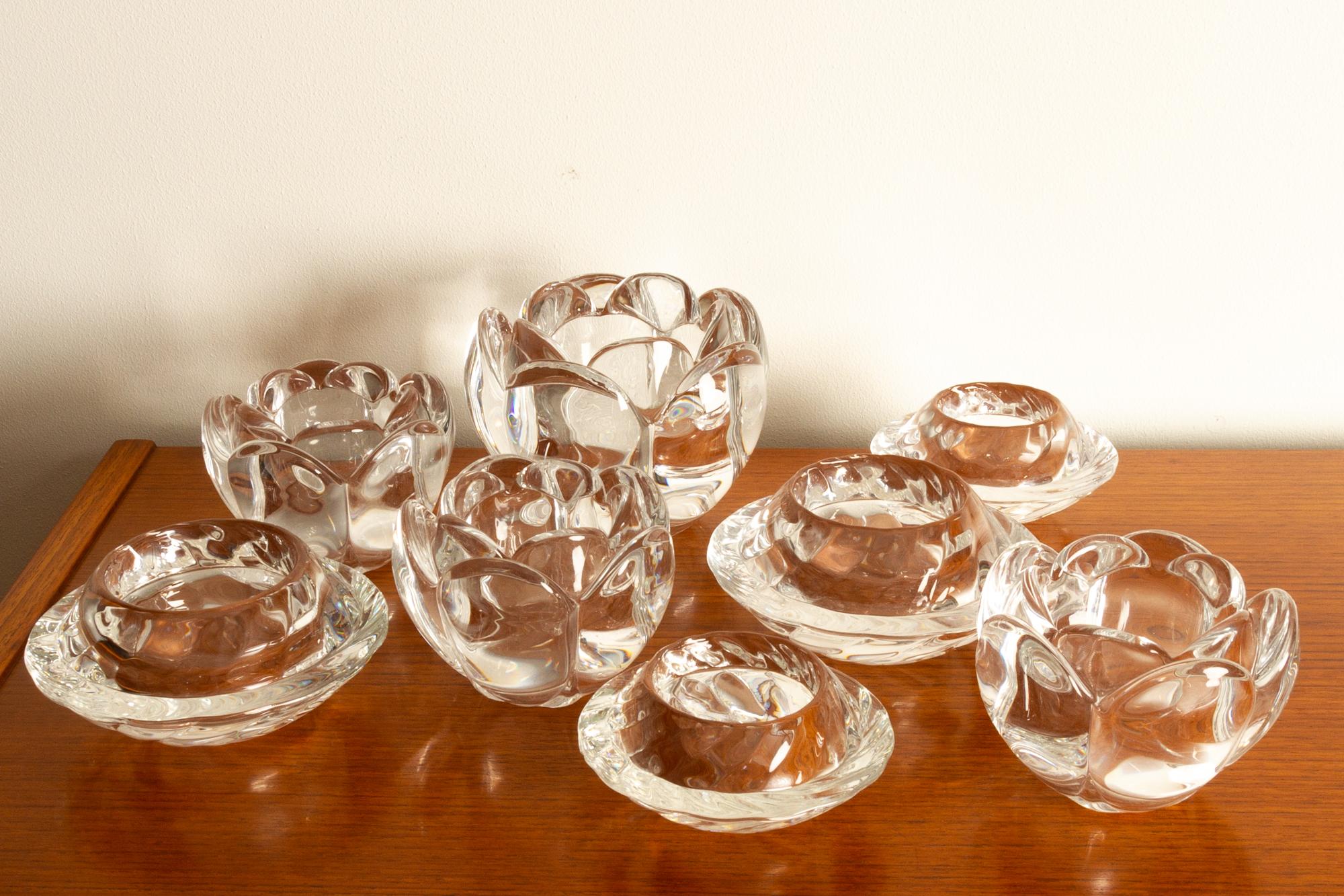 Set of 8 Holmegaard Glass Candleholders, 1980s  For Sale 14