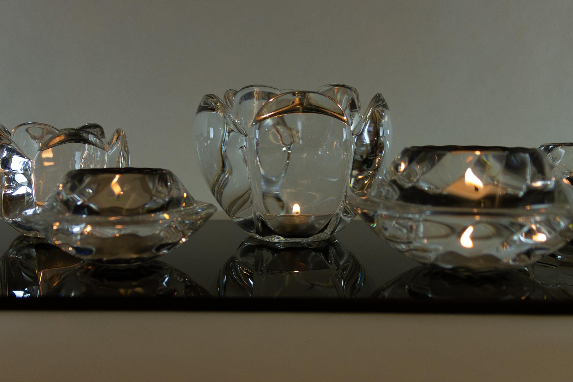 Set of 8 Holmegaard Glass Candleholders, 1980s  For Sale 3