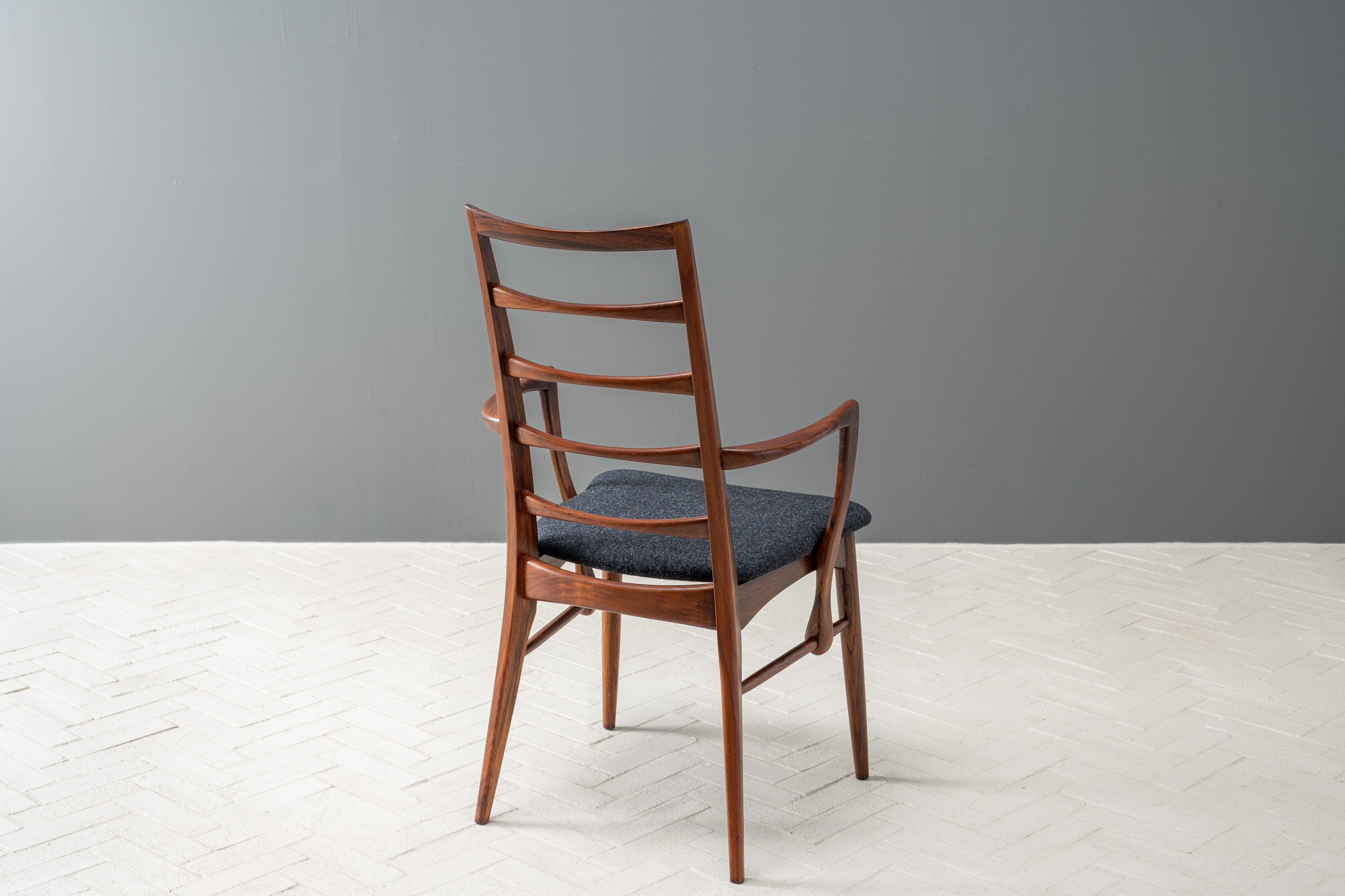 Set of 8 Hornslet Rosewood Dining Chairs 4