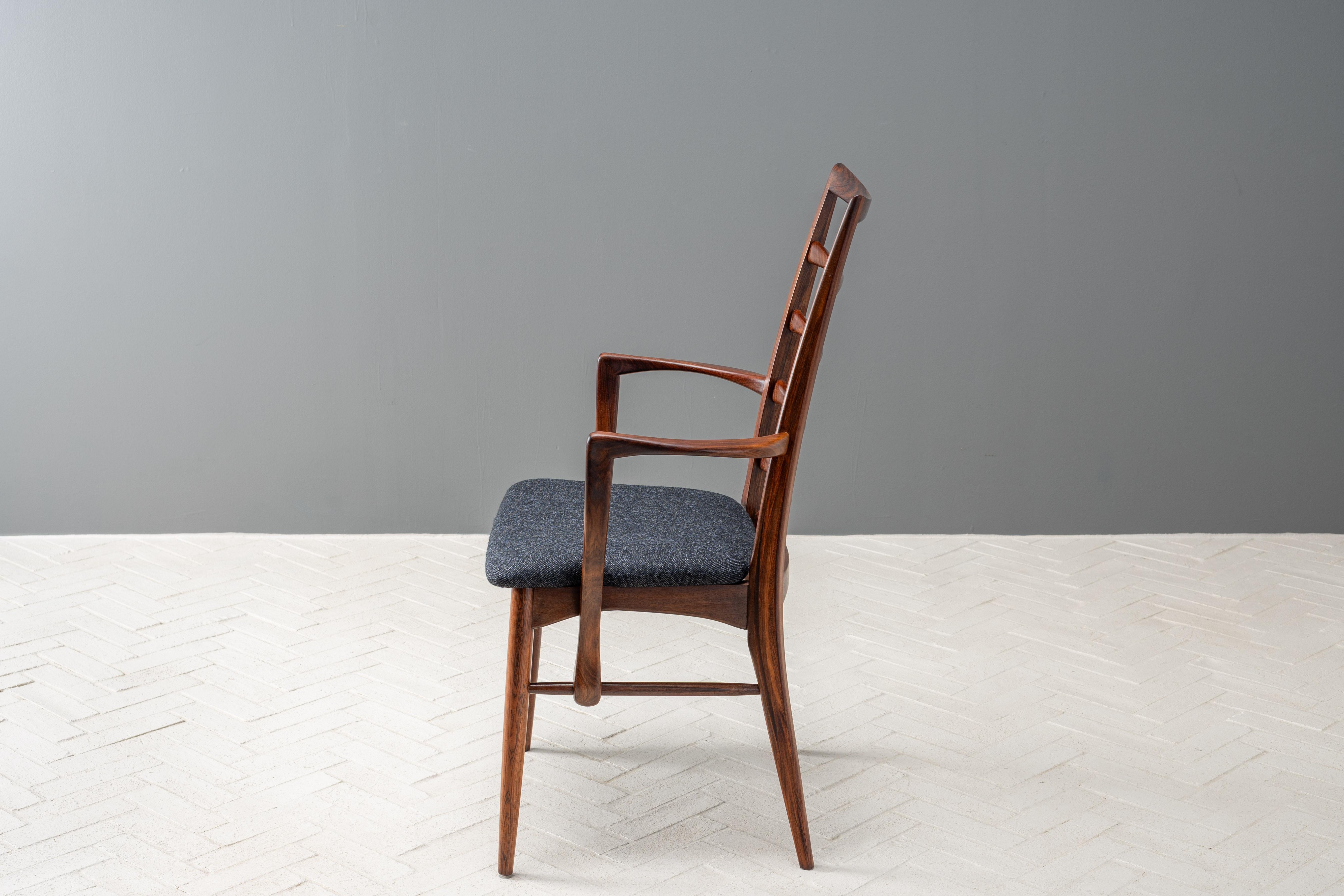 Set of 8 Hornslet Rosewood Dining Chairs 6