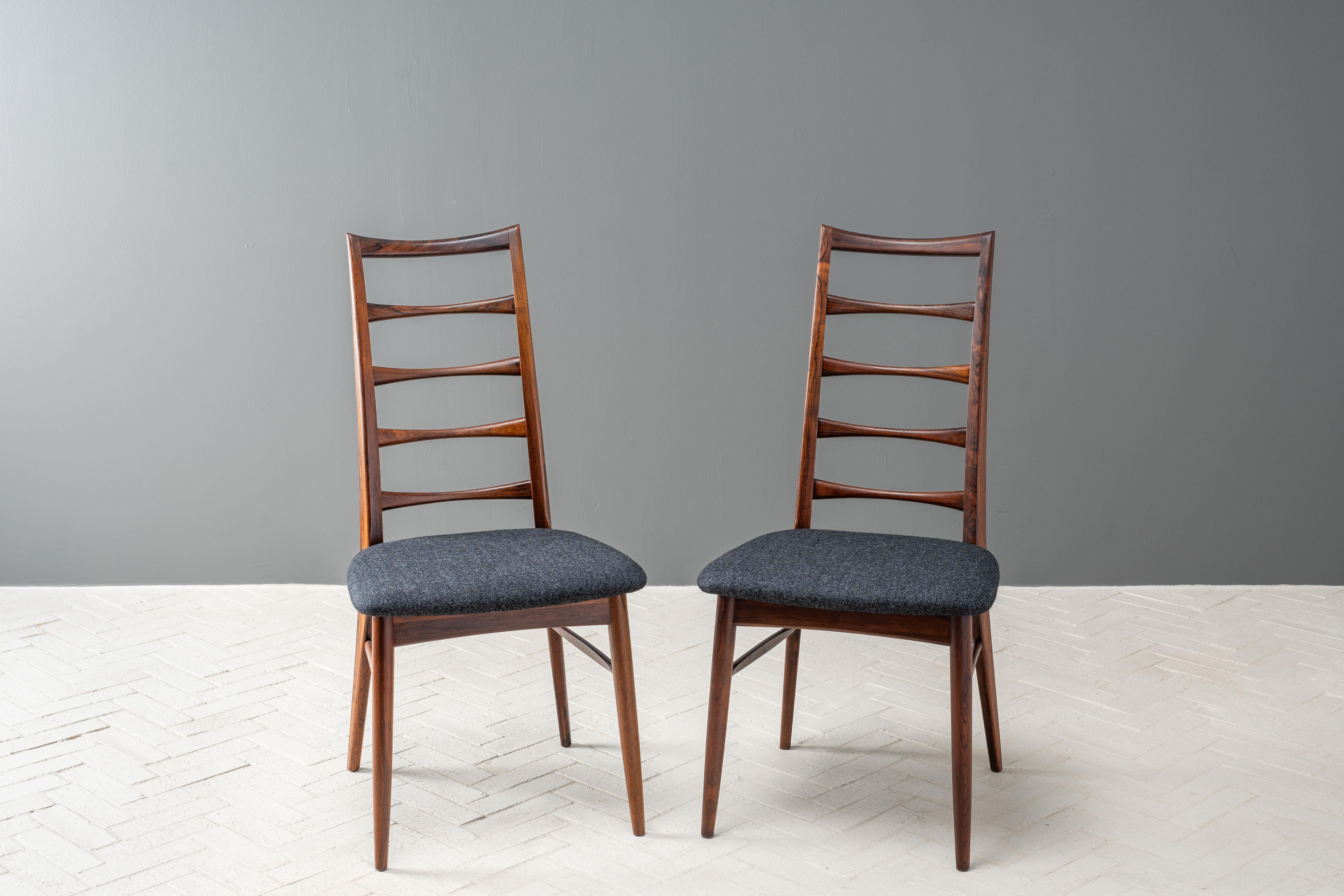 Danish Set of 8 Hornslet Rosewood Dining Chairs