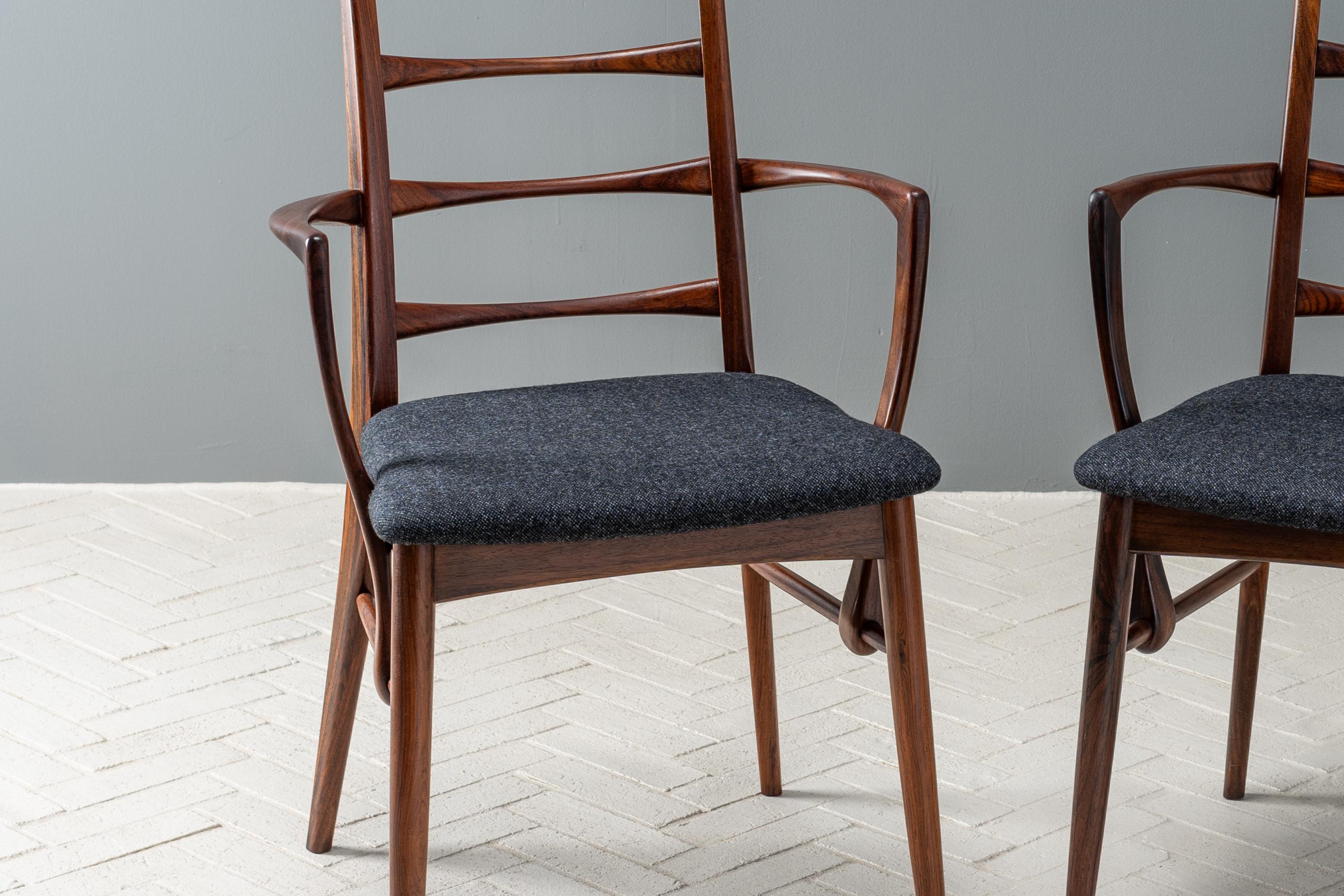 Set of 8 Hornslet Rosewood Dining Chairs 1