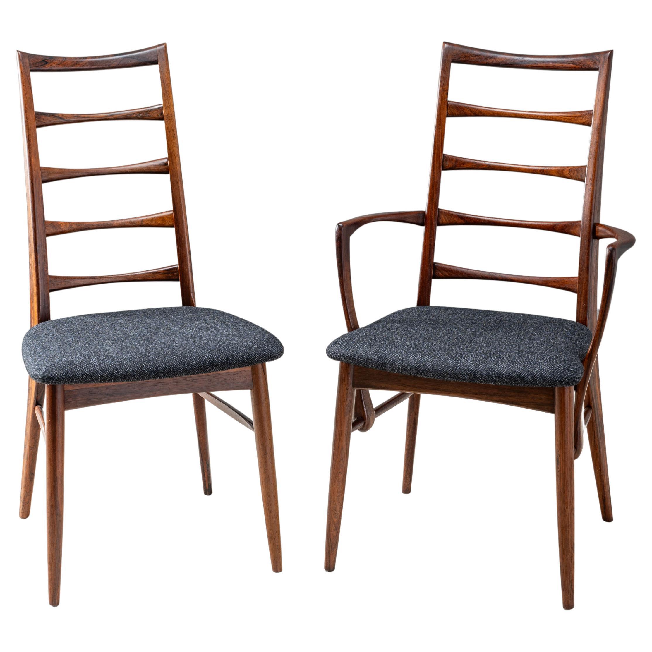 Set of 8 Hornslet Rosewood Dining Chairs