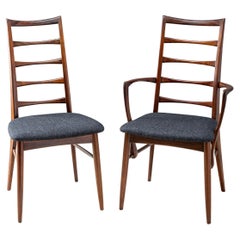 Conjunto de 8 sillas de comedor Hornslet de palisandro