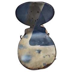 Set of 8 Industrial Styled Sculptural Metal Dining Chairs by PO! Paris C1990